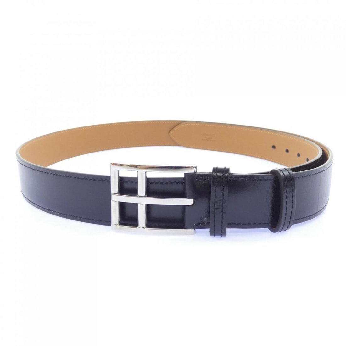 Hermes belt: --- Catalog ---Category: SizeWidth: 3cm / 1.18''Length: 98.5cm - 107cm / 38.77'' - 42.12''Category: DesignType: Standard beltColor: BlackGender: MenCategory: GeneralBrand: Hermes--- Item List