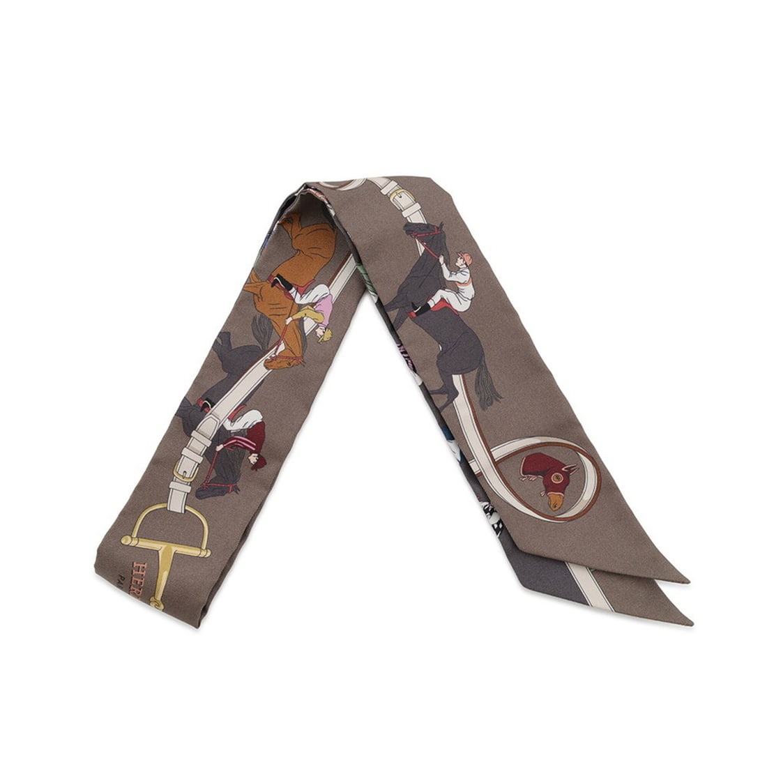 Hermes scarf muffler twilly horse racing Turf Les Courses HERMES silk 2026 SCARF TWILLY: --- Catalog ---Category: SizeSize (LxW): 5cm x 86cm / 1.96'' x 33.85''Category: DesignType: ScarfColor: BrownGender: MenMaterial: Silk Category: GeneralBrand: HermesCountry of Origin: France--- Item
