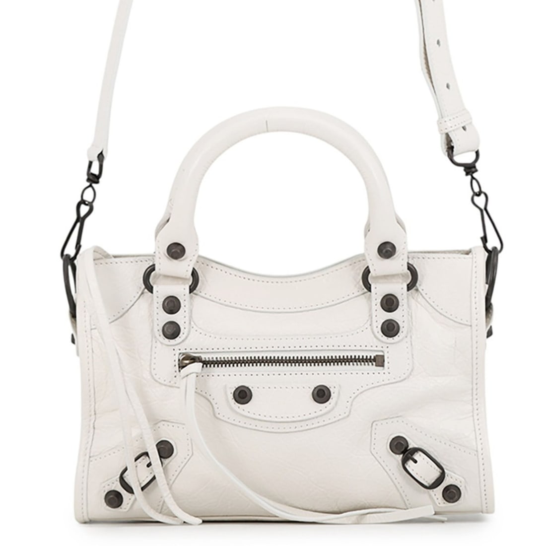 Balenciaga Shoulder Bag Le City Mini Arena Lambskin 806395 BALENCIAGA 2-way White Handbag: --- Catalog ---Category: SizeSize (HxWxD): 15.5cm x 24cm x 9cm / 6.1'' x 9.44'' x 3.54''Category: DesignType: Handbag, Shoulder bagColor: WhiteGender: WomenMaterial: Leather Category: GeneralMPN: