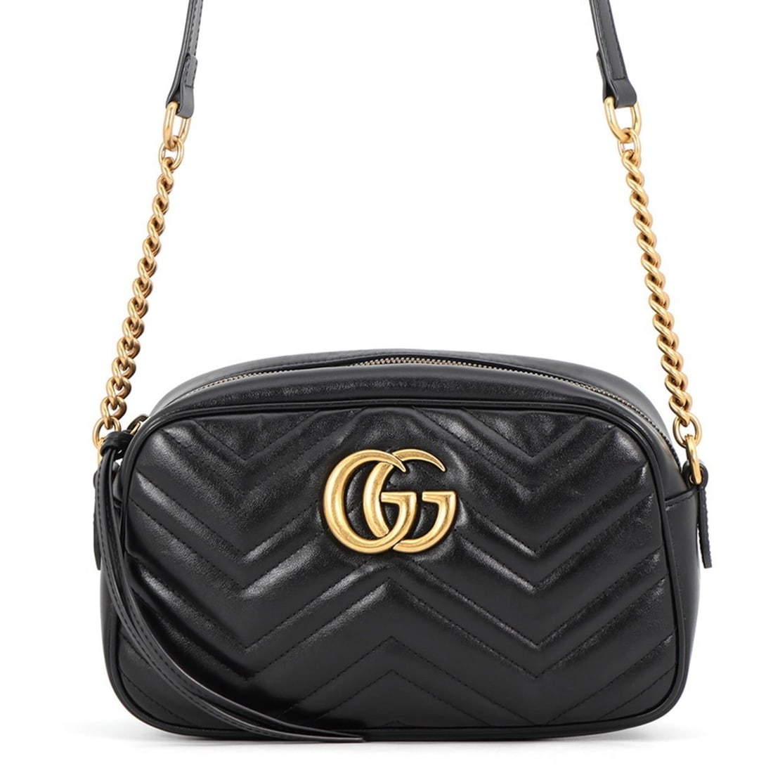 Gucci Chain Shoulder Bag GG Marmont Quilted Small 447632 GUCCI Handbag Black: --- Catalog ---Category: SizeSize (HxWxD): 14.5cm x 24cm x 7cm / 5.7'' x 9.44'' x 2.75''Category: DesignType: Handbag, Shoulder bagColor: BlackGender: WomenMaterial: Leather Category: GeneralMPN: 4476