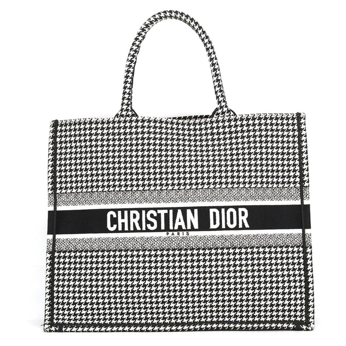 Christian Dior Tote Bag, Houndstooth, Book Tote, Large, Canvas, M1286ZRPI, Handbag,: --- Catalog ---Category: SizeSize (HxWxD): 34cm x 41cm x 18cm / 13.38'' x 16.14'' x 7.08''Category: DesignType: Handbag, Tote bagColor: Black, WhiteGender: WomenMaterial: Canvas Category: GeneralMPN: