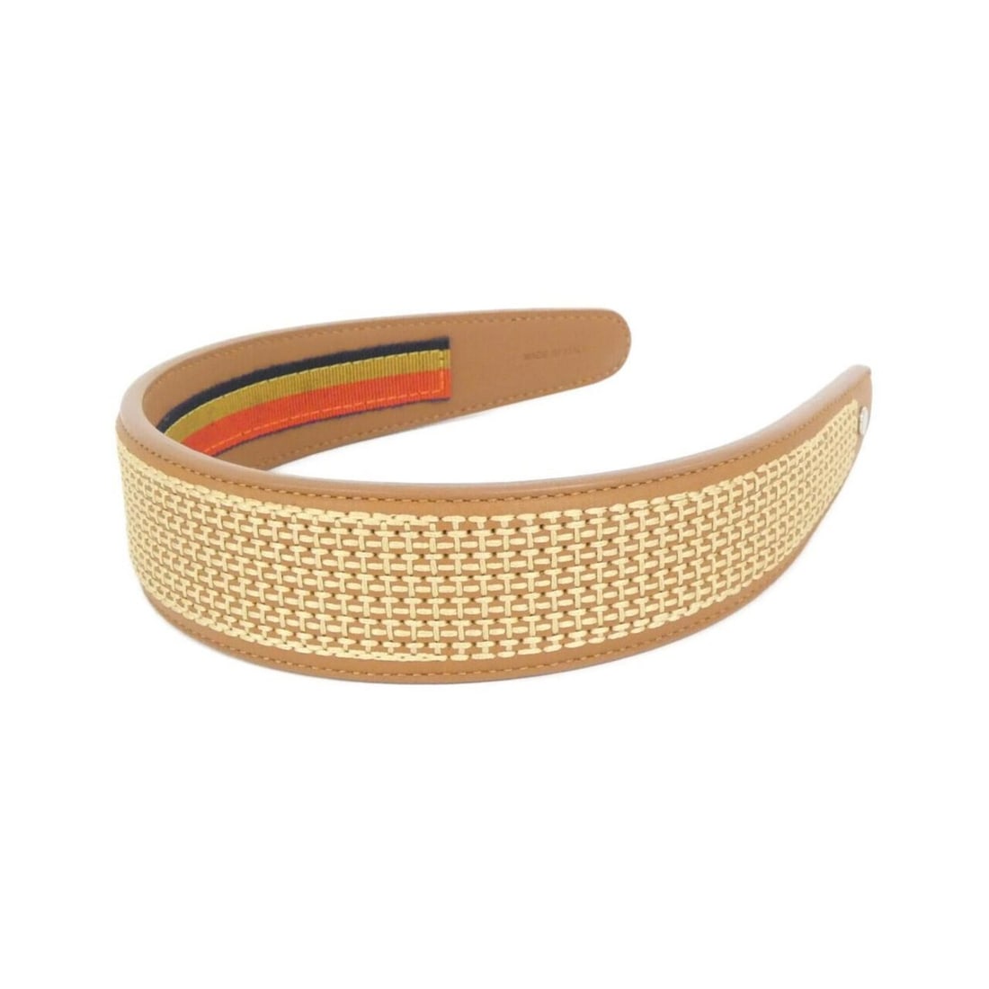 Hermes Elizabeth 221000G Headband: --- Catalog ---Category: SizeSize (LxW): 3.5cm / 1.37''Category: DesignType: Alice bandColor: GoldGender: WomenMaterial: Swift leatherCategory: GeneralMPN: 221000GBrand: Hermes--- Item List