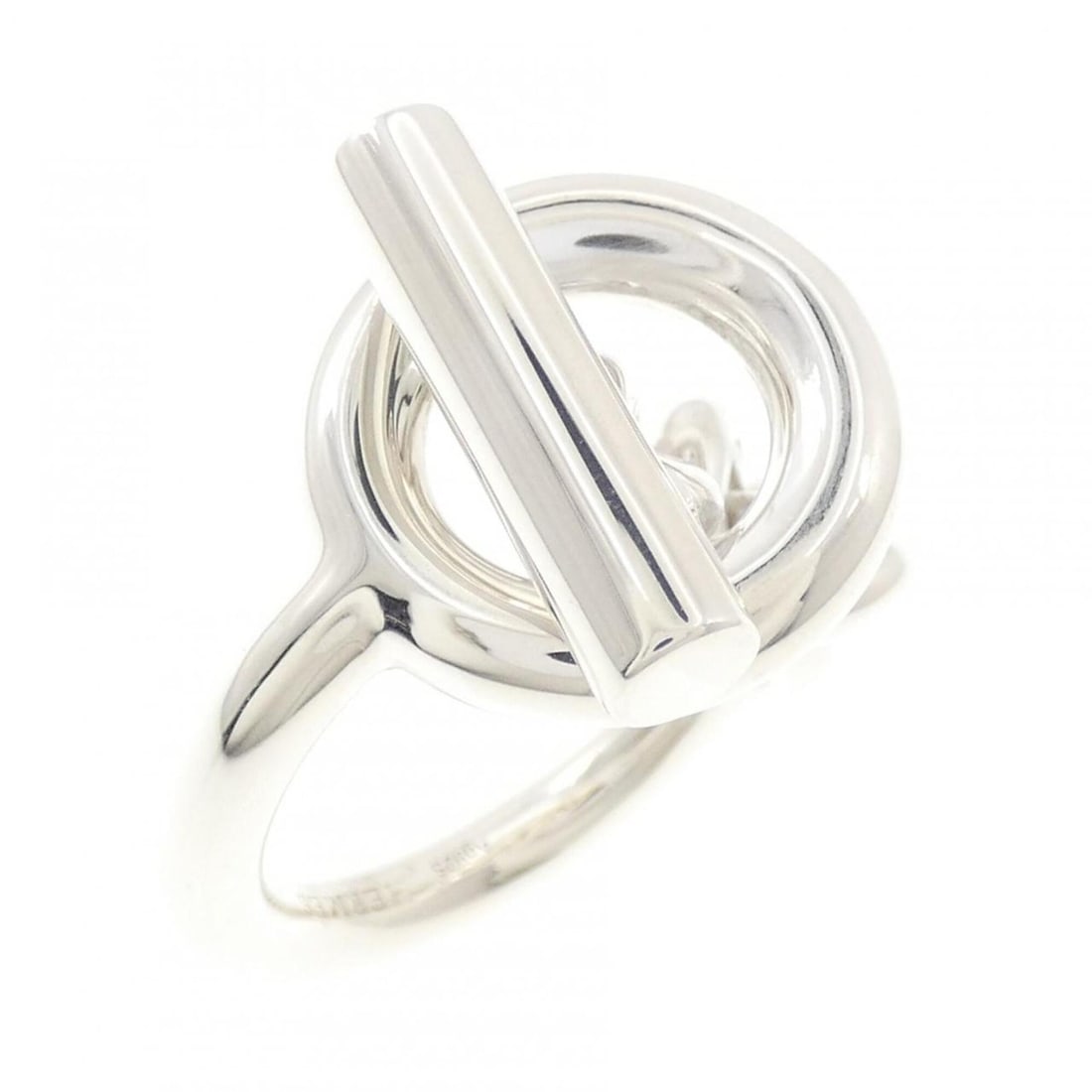 Hermes Hermès Croisette Ring: --- Catalog ---Category: SizeUS Size: 9.5Brand Size: 59Category: DesignType: Band ringGender: WomenMaterial: Silver 925Category: GeneralMPN: H104587BBrand: Hermes--- Item List ---Section: ConditionRan