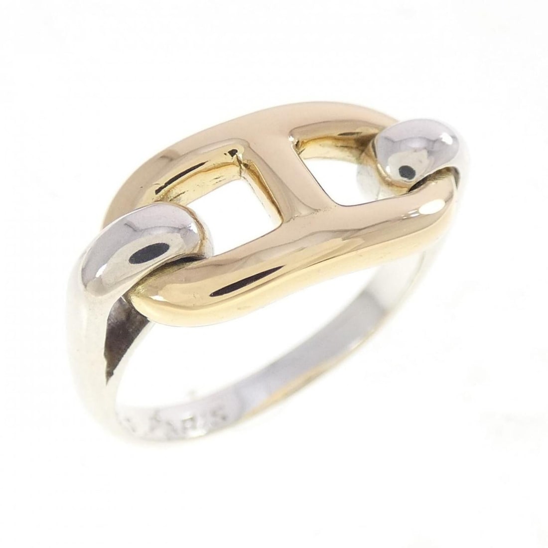 Hermes Hermès Chaine d'Ancre Ring: --- Catalog ---Category: SizeJP Size: 9.0US Size: 5Category: DesignType: Band ringGender: WomenCategory: GeneralBrand: Hermes--- Item List ---Section: ConditionRanking: Rank A Used - A few traces of u