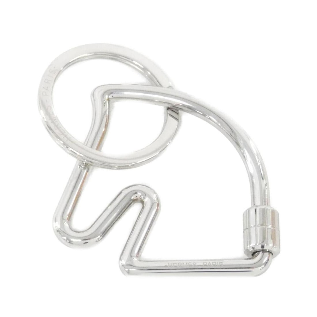 Hermes Cheval 077216FJ Keyring: --- Catalog ---Category: DesignType: KeyringColor: SilverGender: Women,MenMaterial: Stainless steelCategory: GeneralMPN: 077216FJBrand: Hermes--- Item List ---Section: ConditionRanking: Rank A Used -