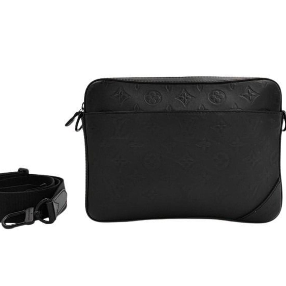 LOUIS VUITTON Shoulder Bag Monogram Shadow Duo M69827 Black Leather Men's: --- Catalog ---Category: SizeSize (HxWxD): 18.5cm x 25cm x 4.5cm / 7.28'' x 9.84'' x 1.77''Category: DesignType: Pouch, Shoulder bagColor: Black, MonogramGender: MenMaterial: Leather Category: General