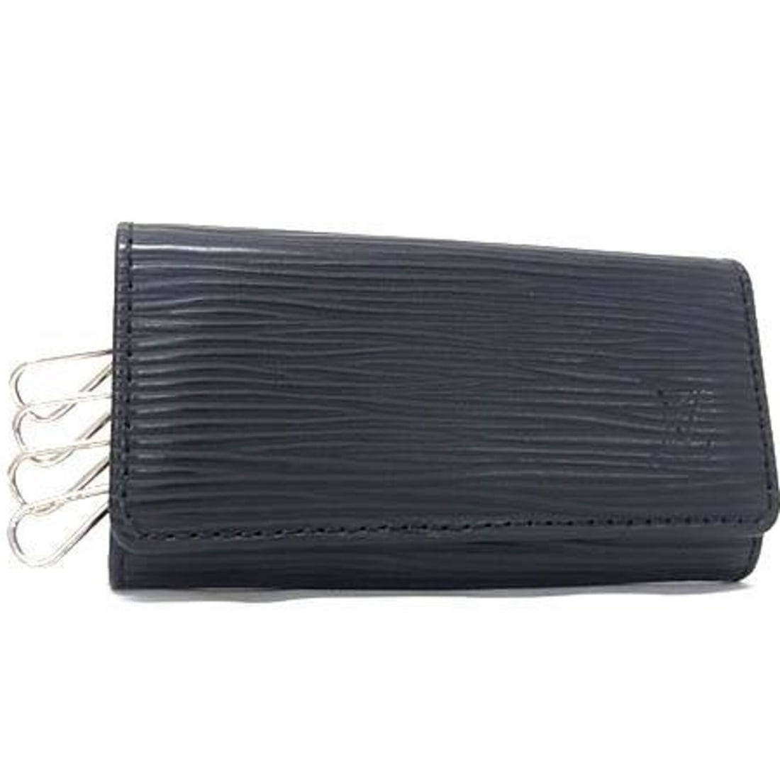 LOUIS VUITTON Epi Multicles 4 Key Case M63822 Black Leather Men's/Women's 4-Key: --- Catalog ---Category: DesignType: KeycaseColor: BlackGender: Men,WomenMaterial: Leather Category: GeneralMPN: M63822Brand: Louis VuittonCategory: Physical PropertiesSize (HxWxD): 5.5cm x 10.5cm / 2