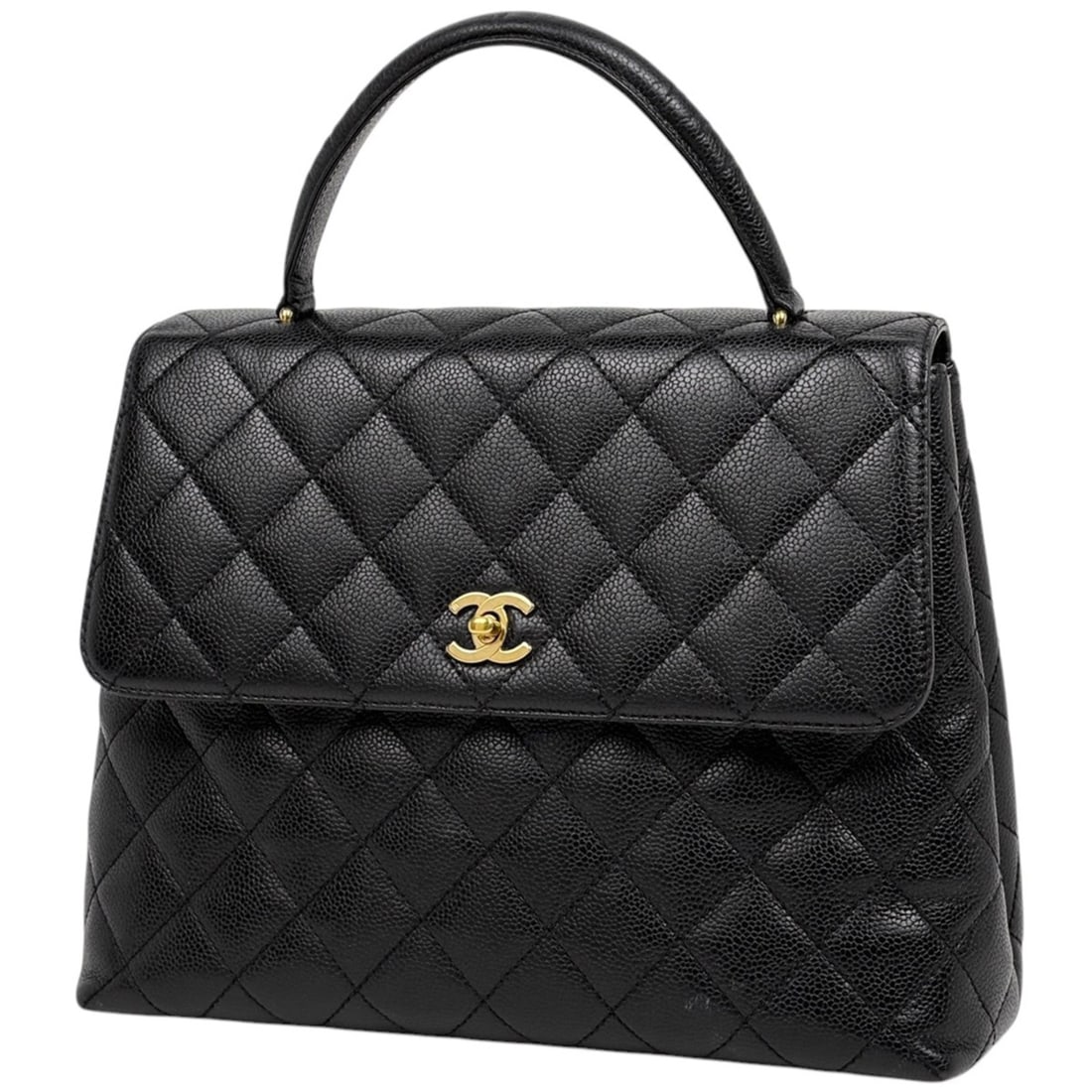 Chanel handbag, Coco Mark, Matelassé, caviar leather, black, women's.: --- Catalog ---Category: SizeSize (HxWxD): 24cm x 29cm x 11cm / 9.44'' x 11.41'' x 4.33''Category: DesignType: HandbagColor: BlackGender: WomenMaterial: Grained Calfskin Category: GeneralLine: Matelas