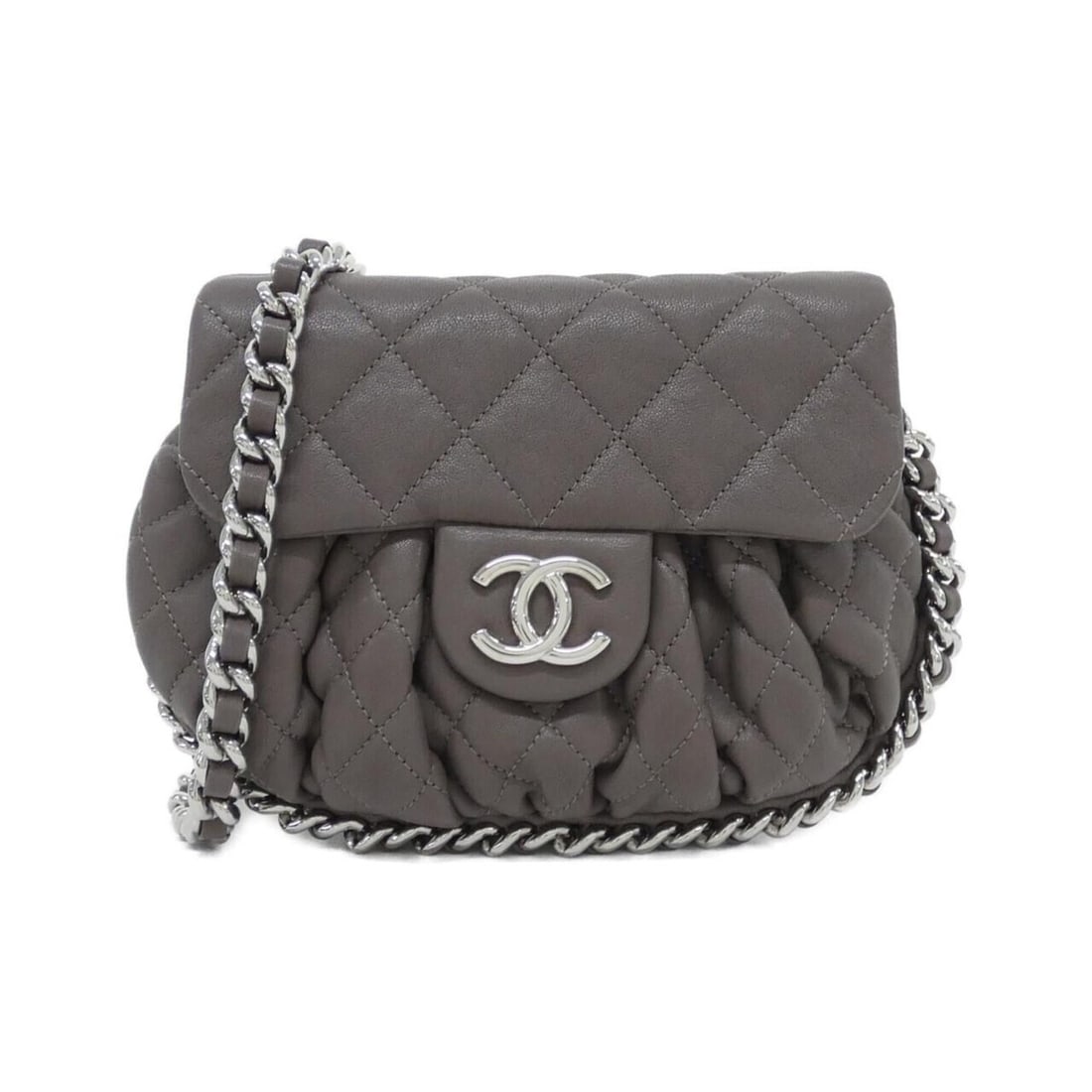 Chanel Chain Around Line 49914 Shoulder Bag: --- Catalog ---Category: SizeSize (HxWxD): 15cm x 21cm x 4cm / 5.9'' x 8.26'' x 1.57''Category: DesignType: Shoulder bagColor: BrownGender: WomenMaterial: Leather Hardware Color: SilverLeather/Fur Typ