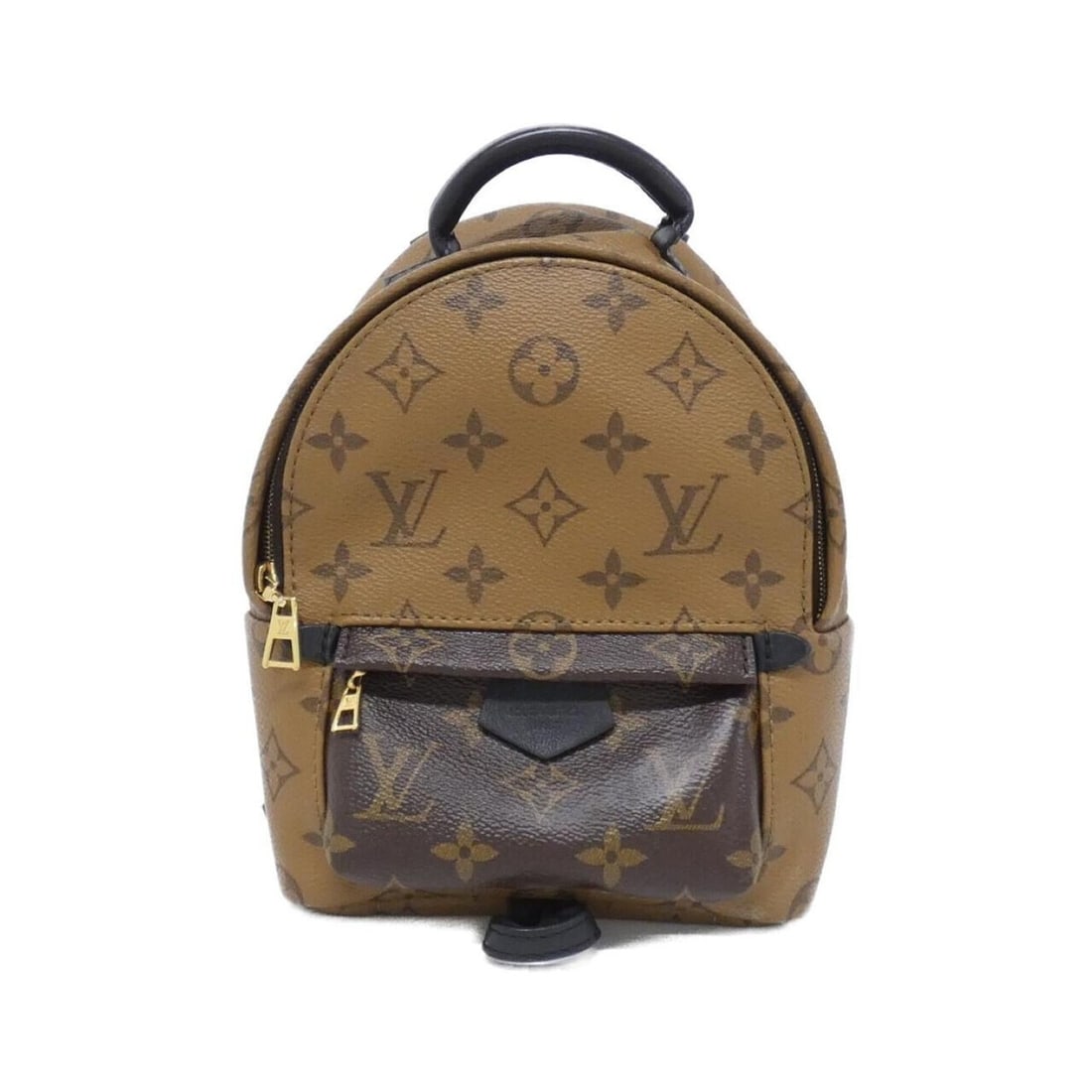 Louis Vuitton Monogram Reverse Palm Springs Backpack MINI M44872 Rucksack: --- Catalog ---Category: SizeSize (HxWxD): 22cm x 15cm x 9cm / 8.66'' x 5.9'' x 3.54''Category: DesignType: BackpackColor: MarronGender: WomenMaterial: Coated canvas Hardware Color: GoldCategory: