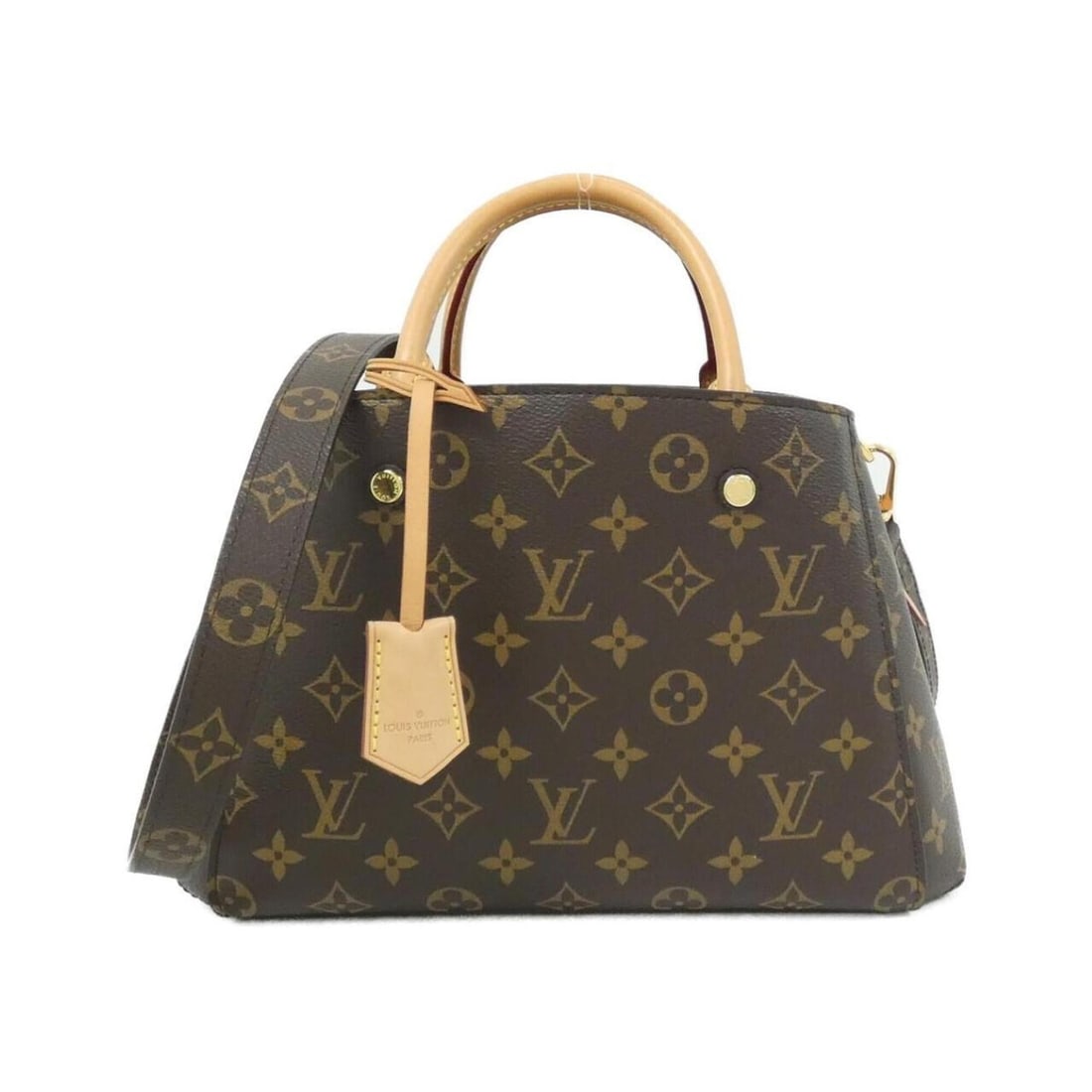 Louis Vuitton Monogram Montaigne BB M41055 Handbag: --- Catalog ---Category: SizeSize (HxWxD): 20cm x 29cm x 13cm / 7.87'' x 11.41'' x 5.11''Category: DesignType: HandbagColor: MarronGender: WomenMaterial: Coated canvas Hardware Color: GoldCategory: Ge