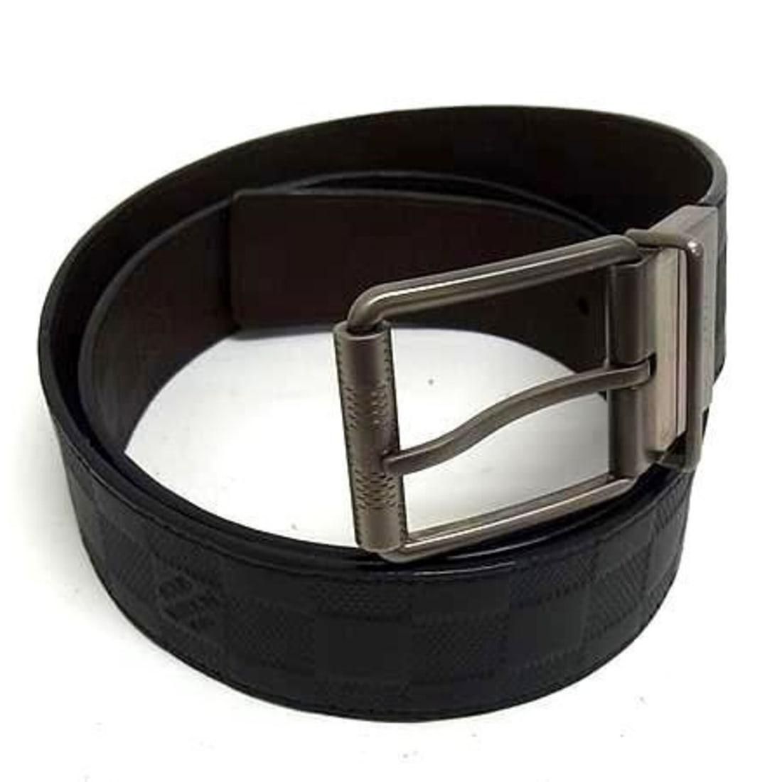 LOUIS VUITTON Damier Infini Belt, Print, 40mm, M9150S, Black/Brown Leather, Men's, Reversible: --- Catalog ---Category: SizeWidth: 4cm / 1.57''Length: 92cm - 102cm / 36.22'' - 40.15''Category: DesignType: Standard beltColor: Black, BrownGender: MenMaterial (Strap): Leather Category: GeneralLine