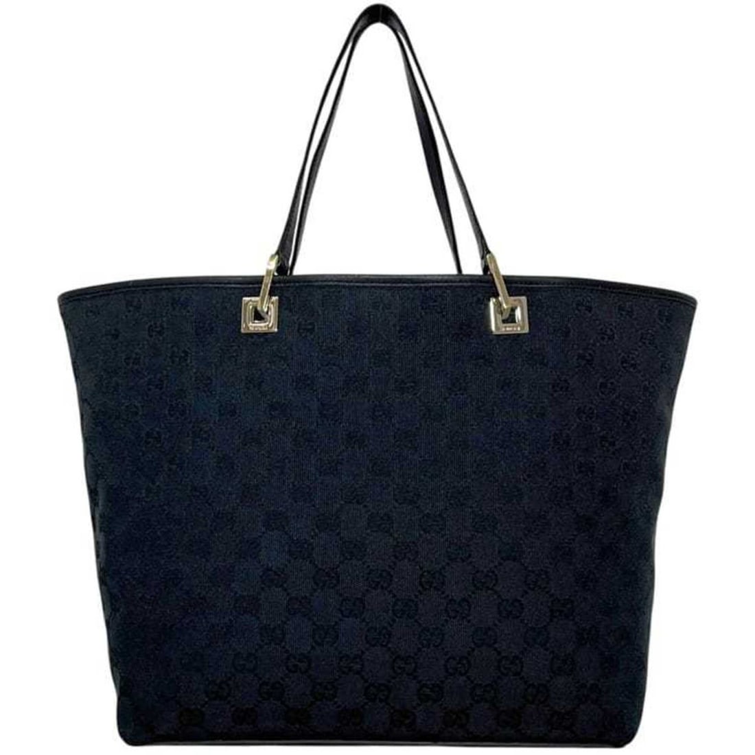 Gucci Tote Bag 002 1097 001013 GUCCI GG Canvas Black Women's