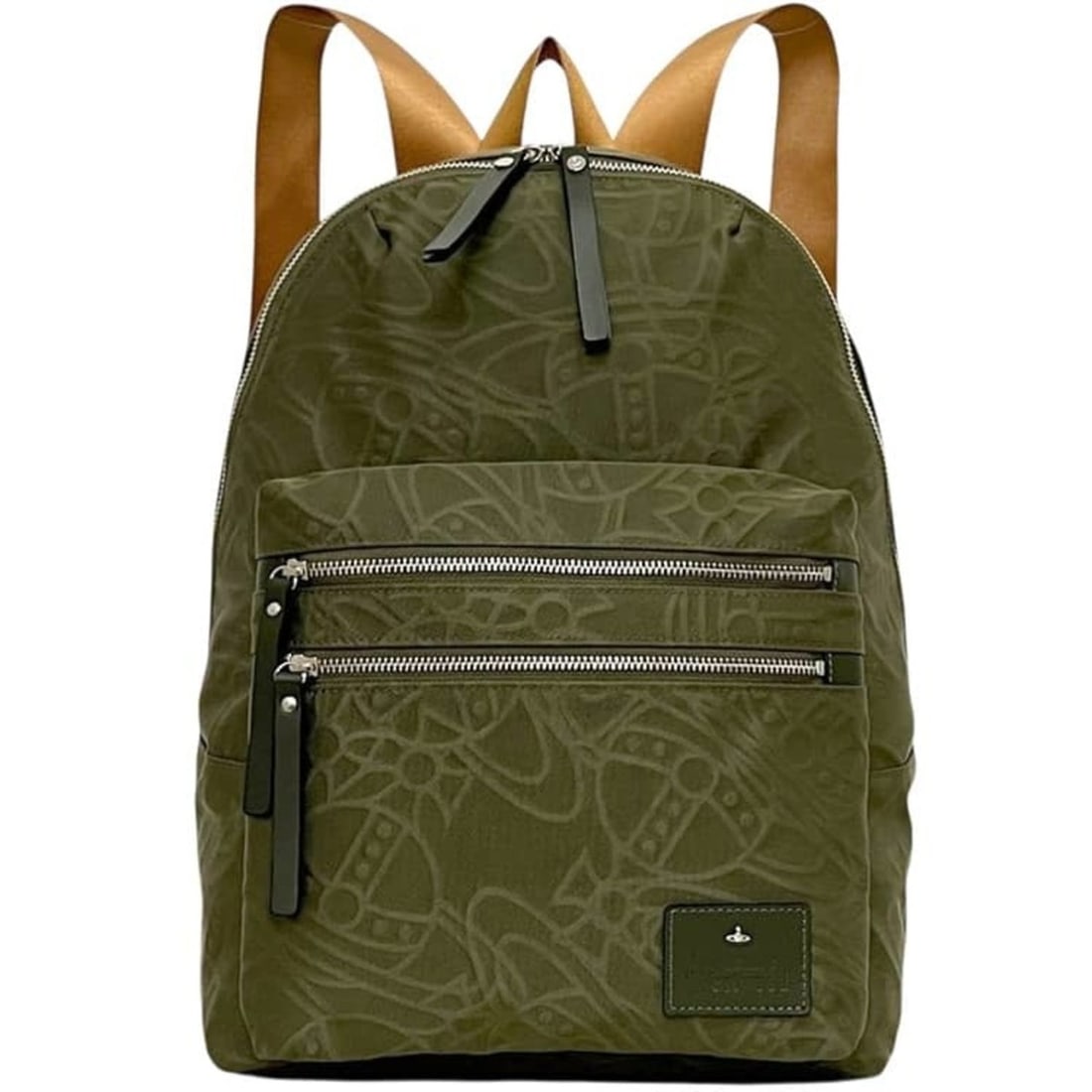 Vivienne Westwood Backpack, ORB Embossed, 109939 VW863 489.F, Nylon, Khaki Green Daypack: --- Catalog ---Category: SizeSize (HxWxD): 42cm x 30cm x 13cm / 16.53'' x 11.81'' x 5.11''Category: DesignType: BackpackColor: Green, KhakiGender: WomenMaterial: Nylon Category: GeneralMPN: 109939 VW8