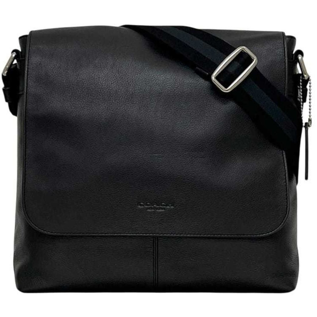 Coach Charles Small Shoulder Bag F72362 COACH Leather Black Men's