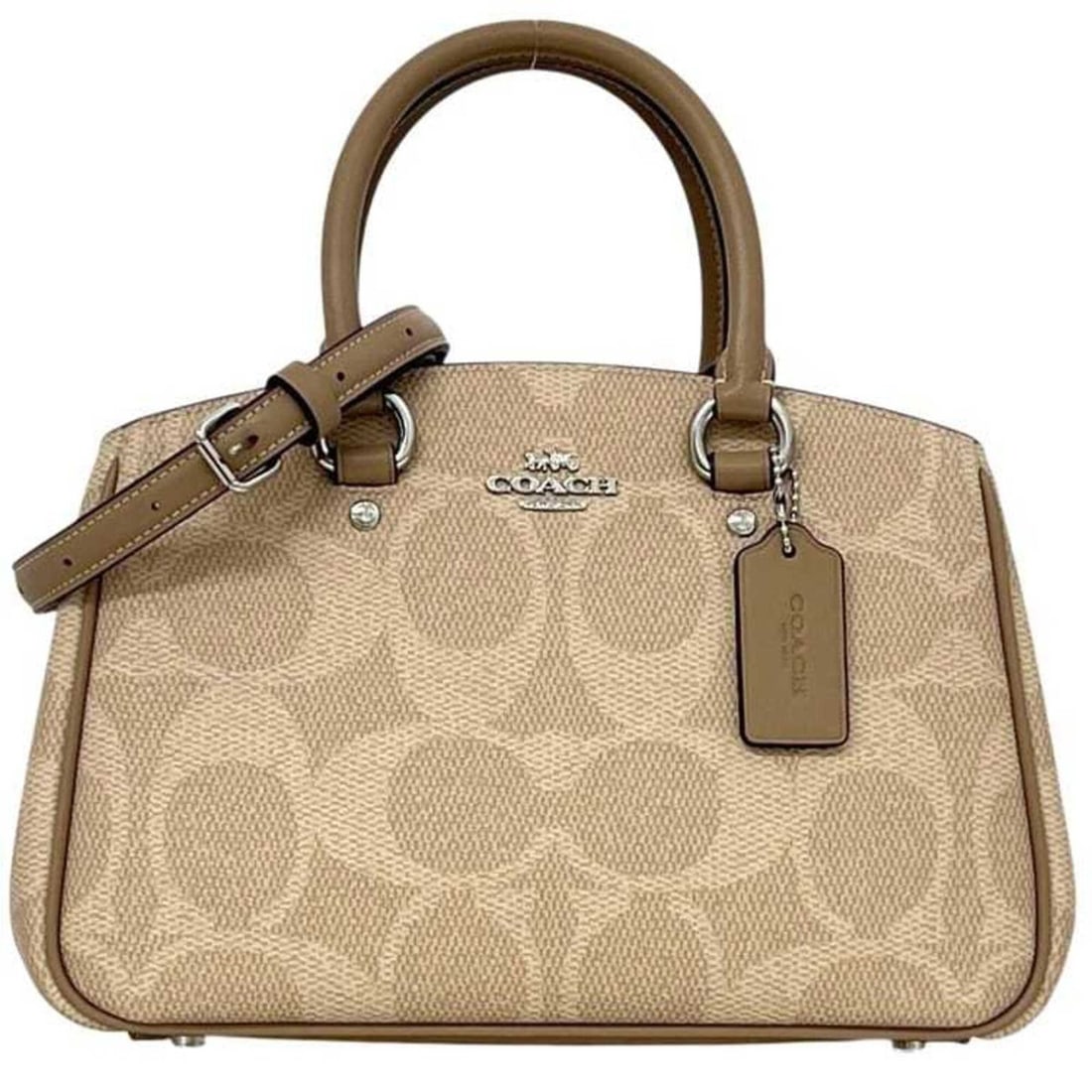 Coach Carryall 2-way Shoulder Bag Signature CAL53 COACH PVC Leather Beige Women's Handbag (1 of 12)