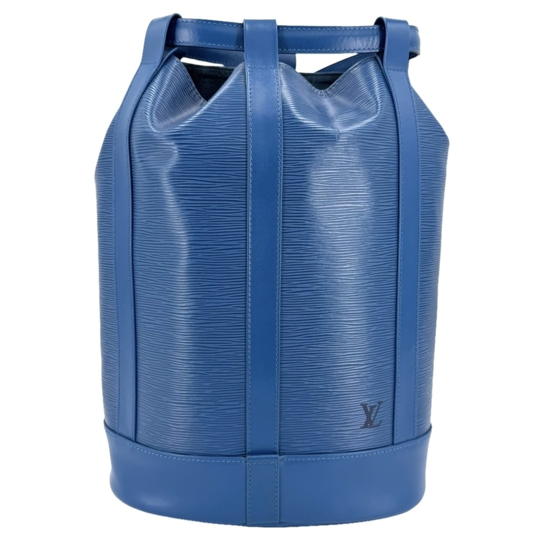 Louis Vuitton Women's Randonee PM Shoulder Bag, M52355, Epi Leather, Blue, Gold Hardware
