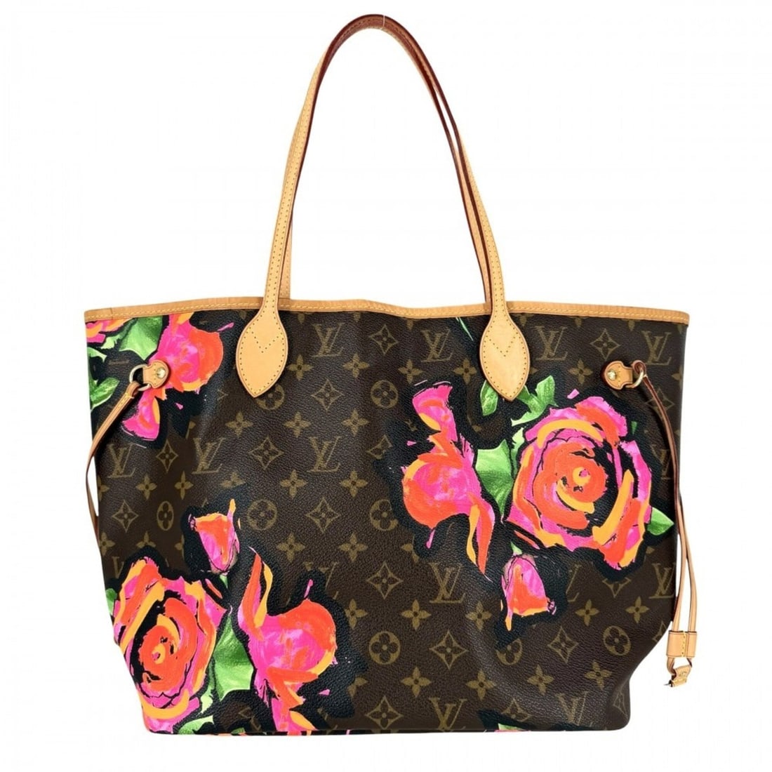 Louis Vuitton Neverfull MM Tote Bag for Women, Monogram Rose, Handbag/Shoulder Bag, LOUIS VUITTON