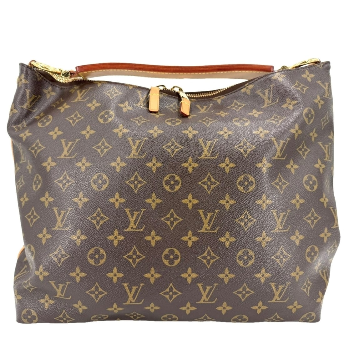 Louis Vuitton Women's Shuri MM Shoulder Bag, LOUIS VUITTON M40587, Monogram Canvas, Brown, Gold: --- Catalog ---Category: SizeSize (HxWxD): 33cm x 46cm x 12cm / 12.99'' x 18.11'' x 4.72''Category: DesignType: HandbagColor: BrownGender: WomenMaterial: Monogram , Canvas Hardware Color: GoldCategory
