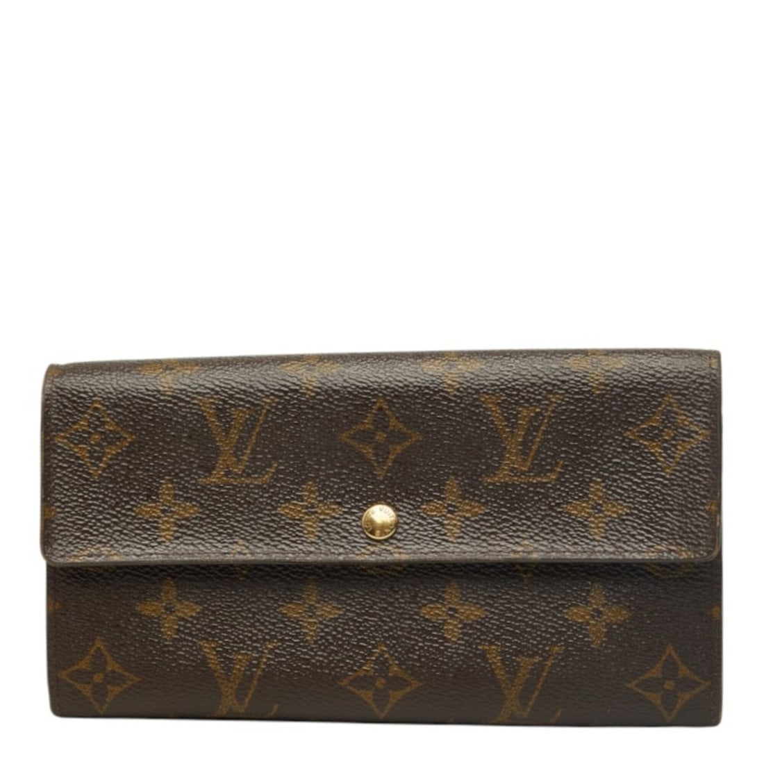 Louis Vuitton Monogram Pochette Porte Monnaie Credit Long Wallet M61725 Brown Women's LOUIS VUITTON (1 of 12)