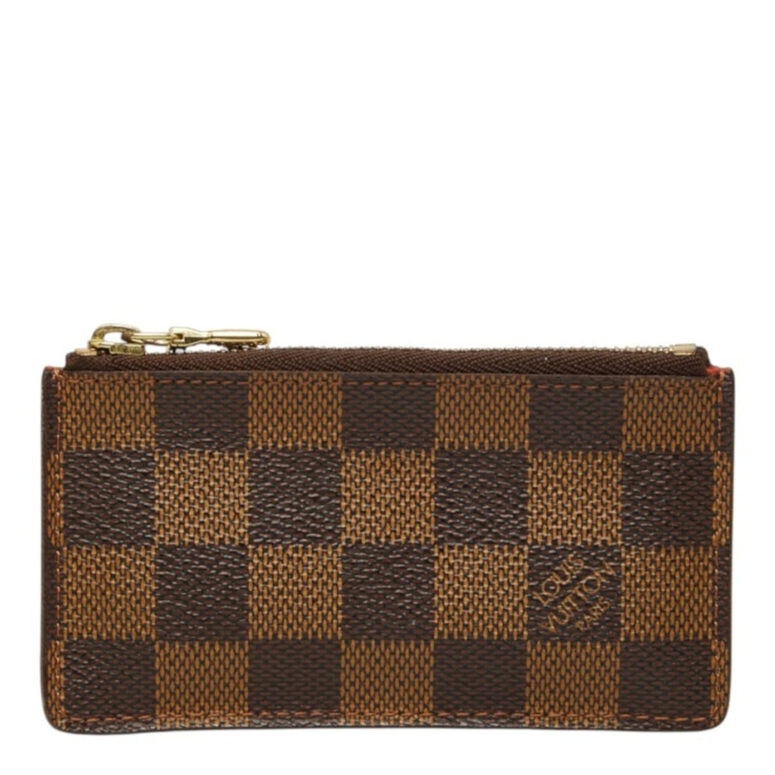 Louis Vuitton Damier Pochette Clé Wallet/Coin Case N62658 Brown Leather Women's LOUIS VUITTON