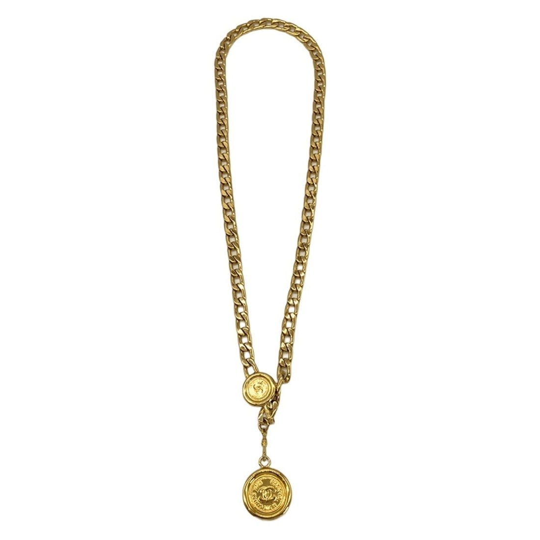 Chanel Medallion Coco Mark Chain Belt Gold 31 RUE CAMBON Coin CHANEL (1 of 13)