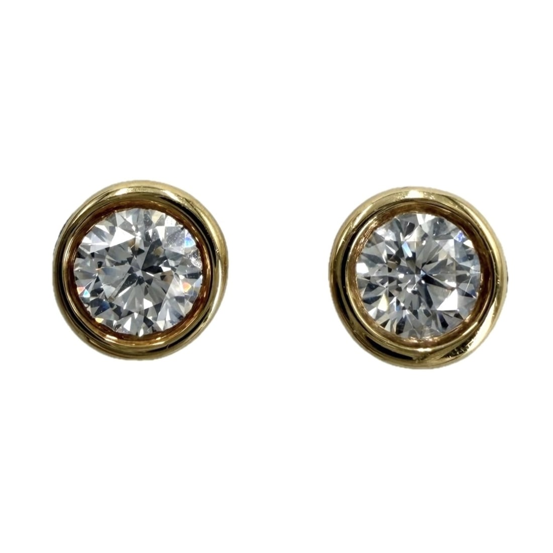 Tiffany & Co. By the Yard Earrings for Women, Au750 18K Yellow Gold, Diamond, Approx. 1.1g: --- Catalog ---Category: SizeSize (HxWxD): 0.40mm x 0.40mm / 0.02'' x 0.02''Category: DesignType: Stud earringsGender: WomenMaterial: Yellow gold (18K)Category: GeneralBrand: Tiffany--- Item List ---S