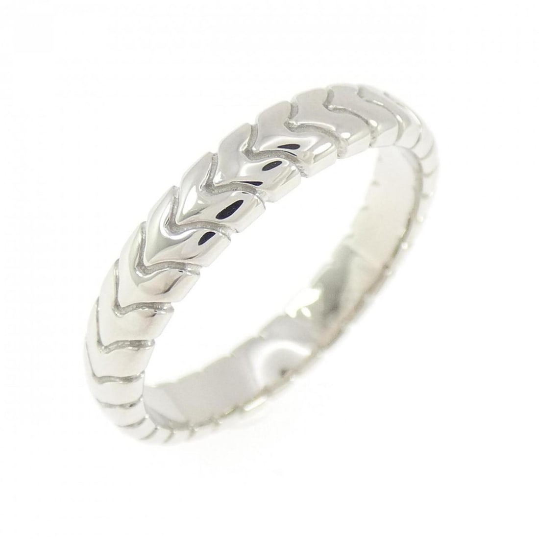 Bvlgari Spiga Ring: --- Catalog ---Category: SizeUS Size: 8.5Brand Size: 57Category: DesignType: Band ringGender: WomenMaterial: Platinum 950Category: GeneralBrand: Bvlgari--- Item List ---Section: ConditionRanking: