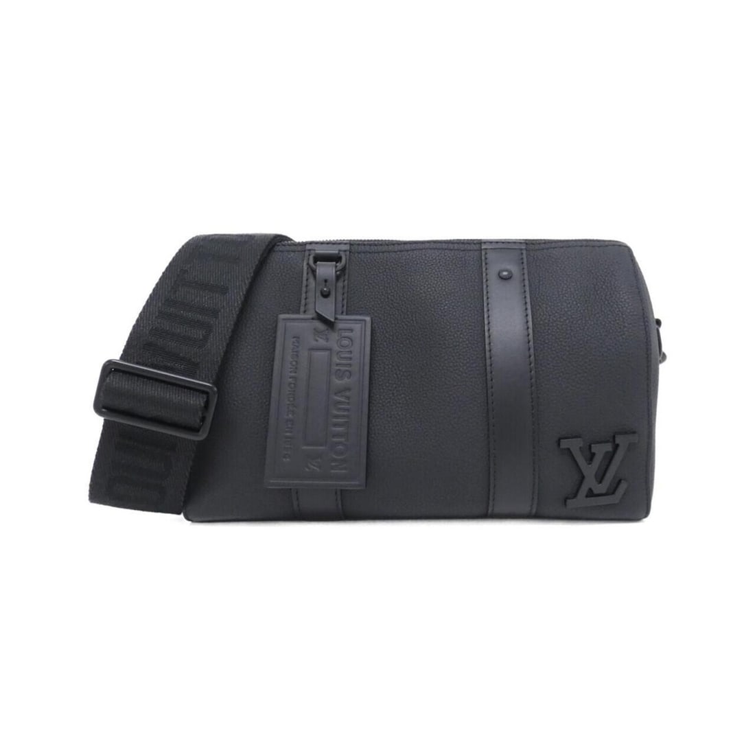 Louis Vuitton LV Aerogram City Keepall M59255 Shoulder Bag: --- Catalog ---Category: SizeSize (HxWxD): 17cm x 27cm x 13cm / 6.69'' x 10.62'' x 5.11''Category: DesignType: Shoulder bagColor: BlackGender: MenMaterial: Leather Leather/Fur Type: Calf leatherCatego