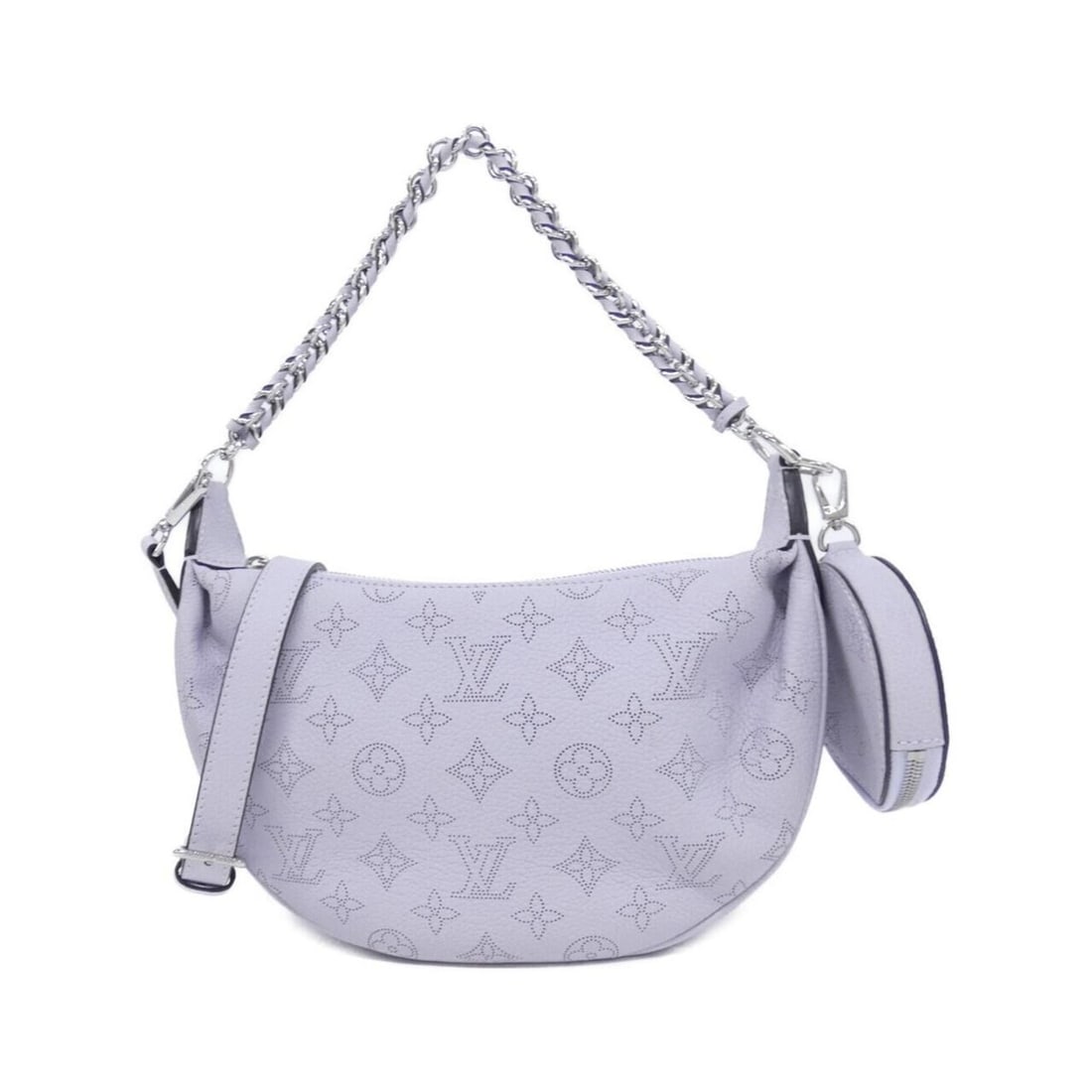 Louis Vuitton Mahina Baia M22959 Shoulder Bag: --- Catalog ---Category: SizeSize (HxWxD): 18cm x 26cm x 8cm / 7.08'' x 10.23'' x 3.14''Category: DesignType: Pouch, Shoulder bagColor: PurpleGender: WomenMaterial: Leather Hardware Color: