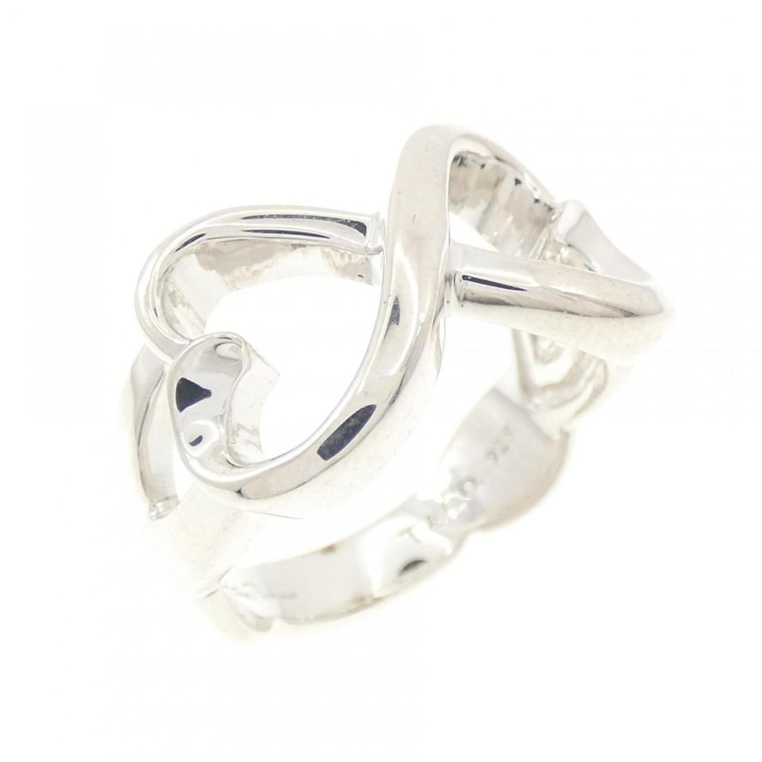 Tiffany Double Loving Heart Ring: --- Catalog ---Category: SizeJP Size: 8.5US Size: 4.5Category: DesignType: Band ringGender: WomenMaterial: Silver 925Category: GeneralBrand: Tiffany--- Item List ---Section: ConditionRanking: Rank A U