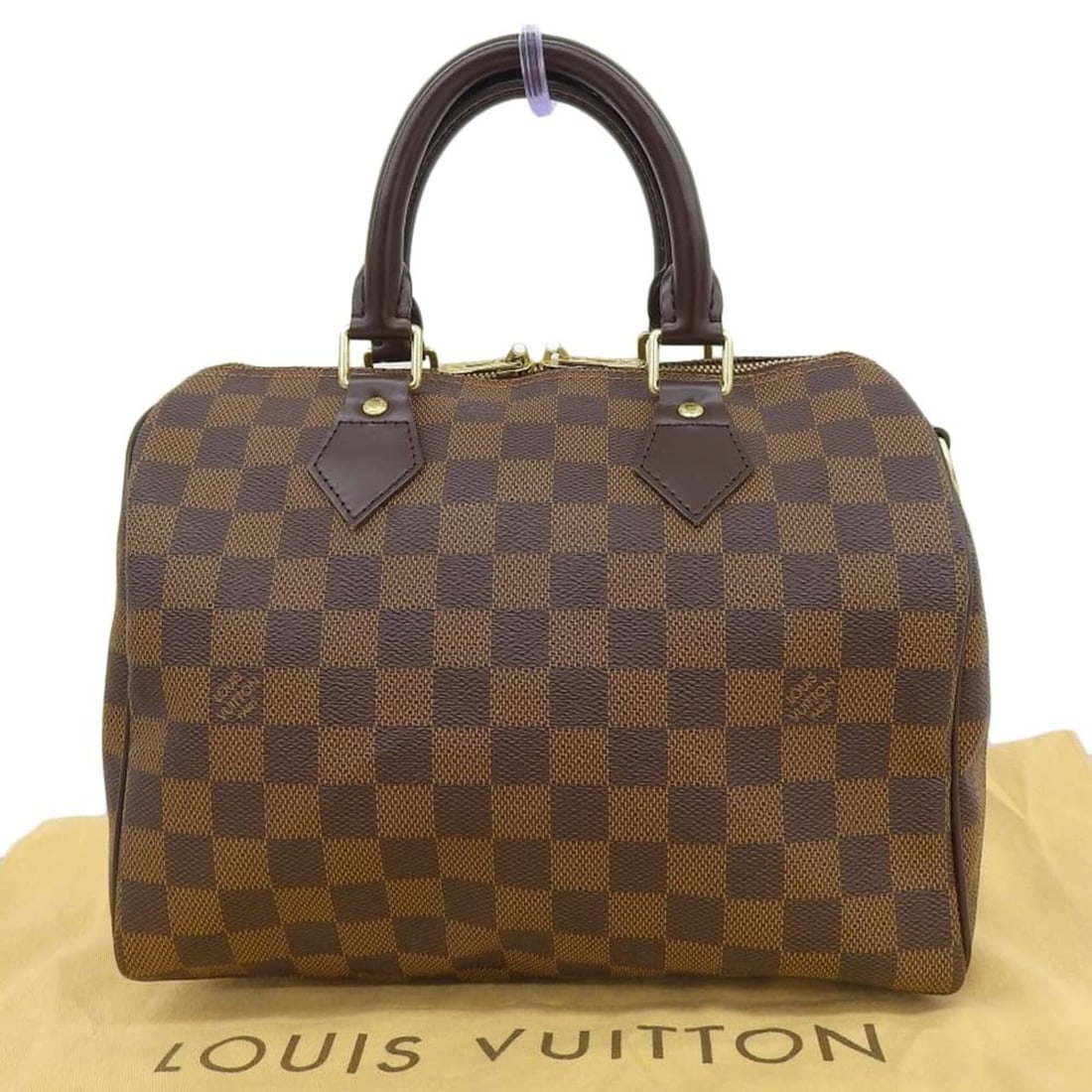 Louis Vuitton Damier Speedy Bandoulière 25 N40575 Handbag: --- Catalog ---Category: SizeSize (HxWxD): 19cm x 25cm x 14.5cm / 7.48'' x 9.84'' x 5.7''Category: DesignType: HandbagColor: EbeneGender: WomenMaterial: PVC Category: GeneralBrand: Louis