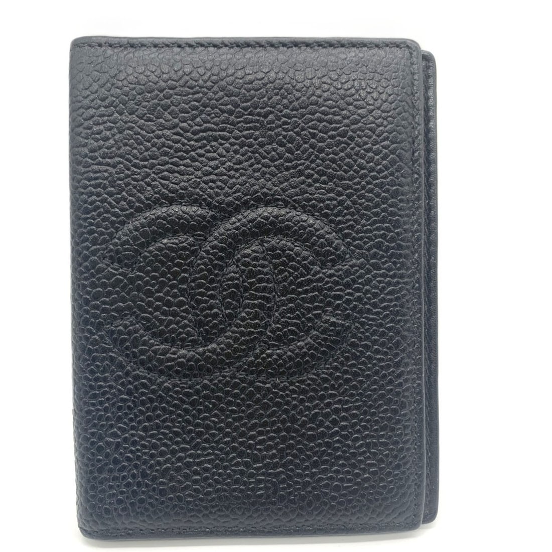Chanel Card Case, Business Holder, Coco Mark, Caviar Leather, Black: --- Catalog ---Category: DesignType: Card caseColor: BlackGender: WomenMaterial: Grained Calfskin Category: GeneralBrand: ChanelCategory: Physical PropertiesWeight: 44g / 1.55oz.Size (HxWxD): 11cm x 8