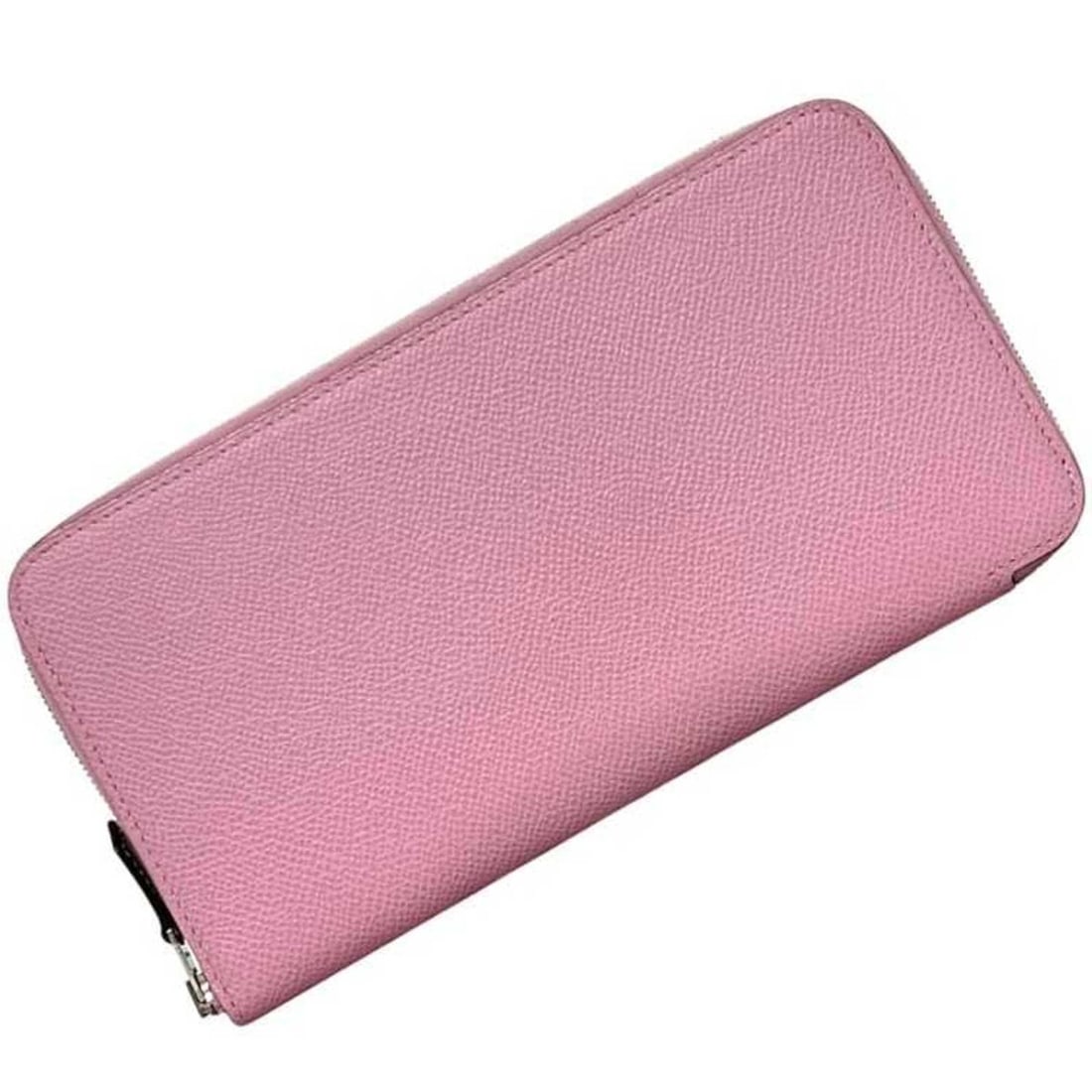 Hermes Azap Silk In Round Wallet, U Stamp, HERMES Veau Epsom Silk, Jaune Citron/Mauve Sylvestre (1 of 15)
