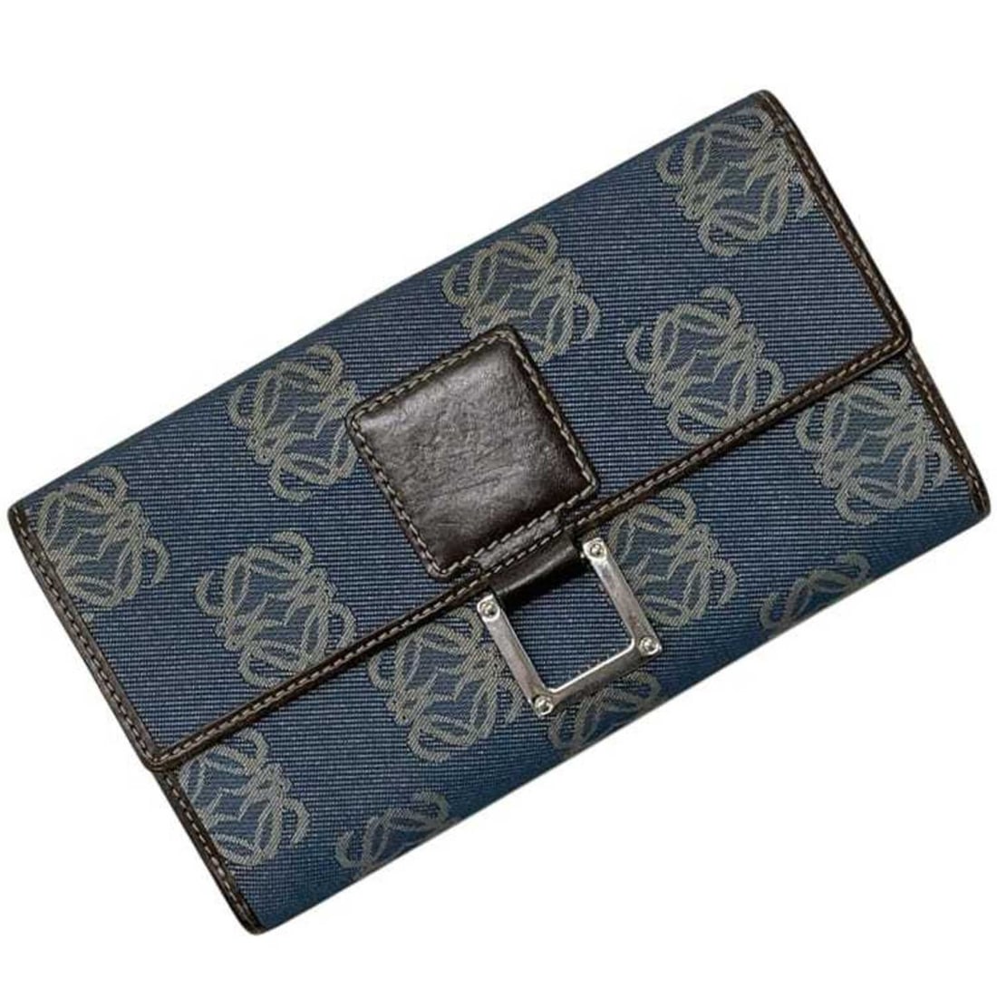 Loewe Bi-fold Long Wallet Anagram 240401 LOEWE Denim Canvas Blue Women's: --- Catalog ---Category: SizeSize (HxWxD): 10cm x 18cm x 2.5cm / 3.93'' x 7.08'' x 0.98''Category: DesignType: Long wallet (bi-fold)Color: BlueGender: WomenMaterial: Denim , Canvas Category: GeneralBr