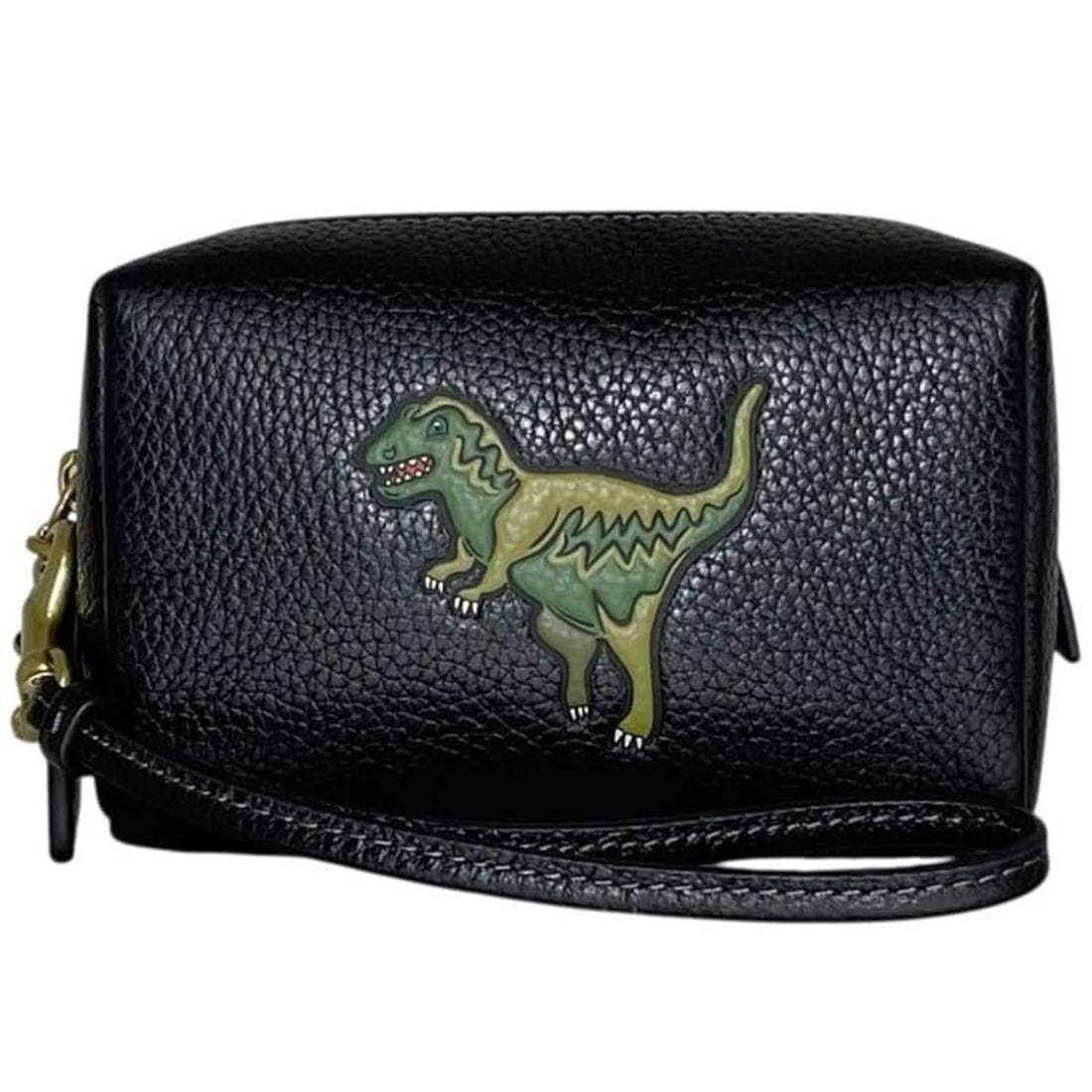 Coach Rexy Pouch CCE07 COACH Grain Leather Black Unisex
