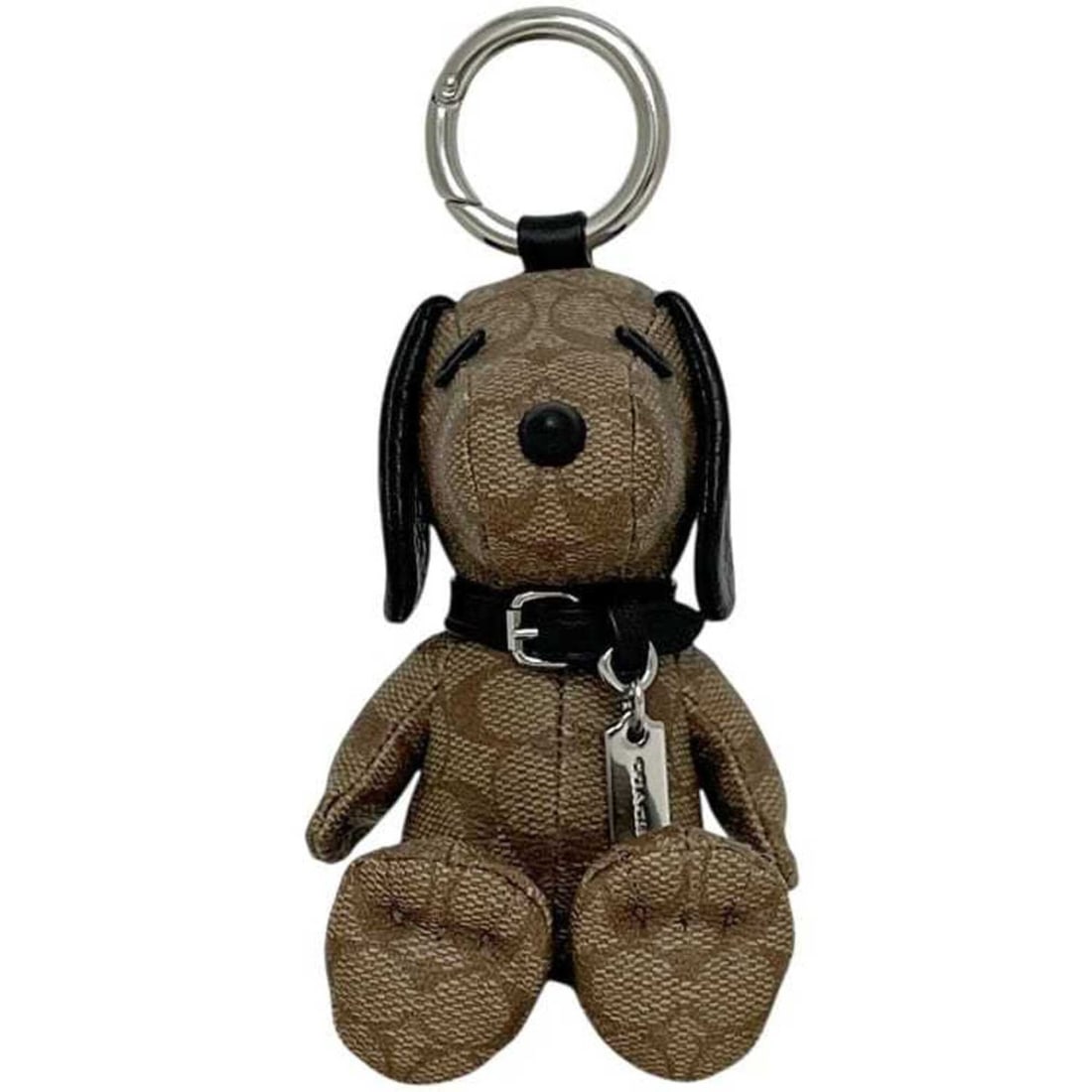 Coach Snoopy Charm Keychain Signature CF852 PEANUTS COACH PVC Beige Women's Bag