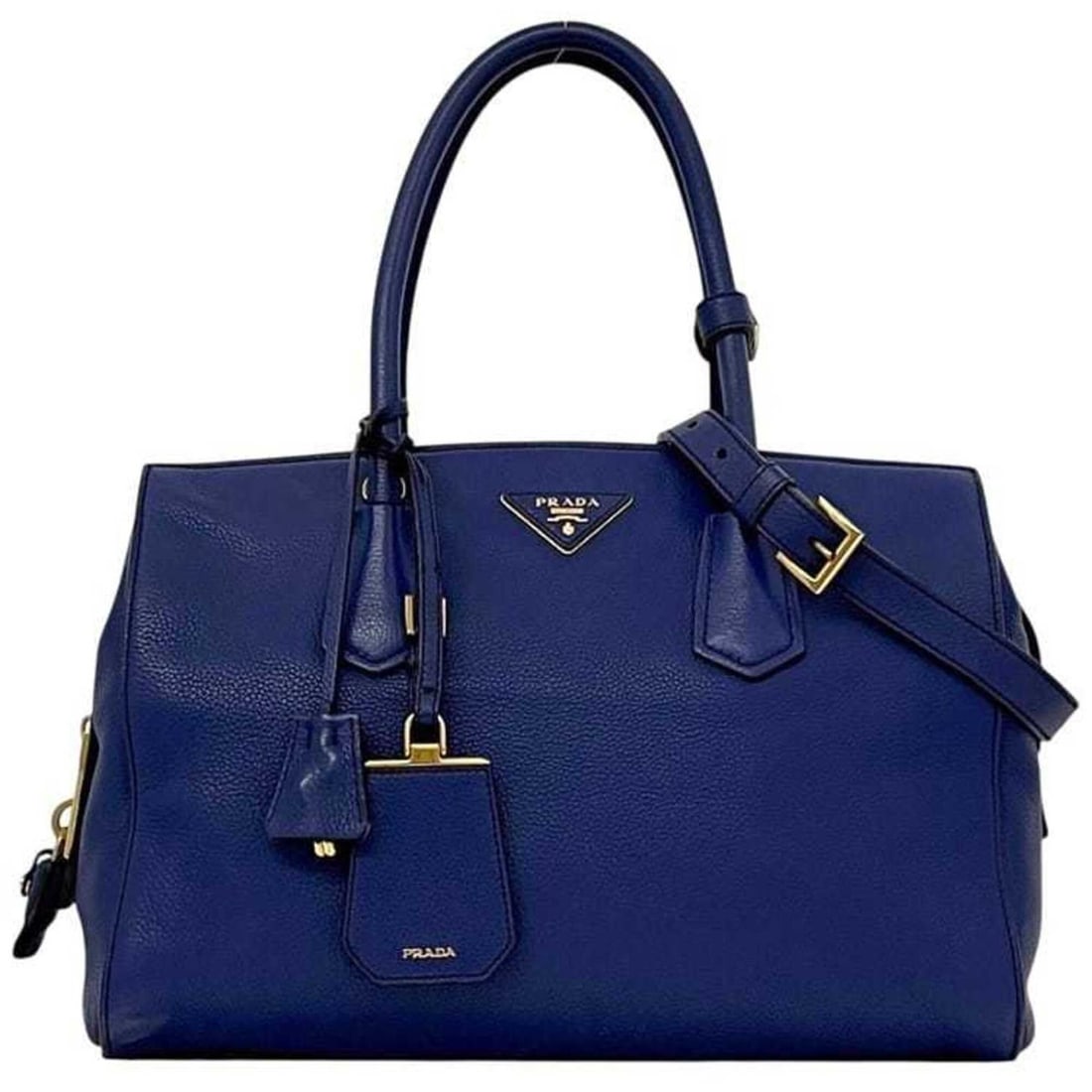 Prada 2-way bag, tote BN2767, PRADA, leather, blue, shoulder bag: --- Catalog ---Category: SizeSize (HxWxD): 22cm x 31cm x 17cm / 8.66'' x 12.2'' x 6.69''Category: DesignType: Tote bagColor: BlueGender: WomenMaterial: Leather Category: GeneralMPN: BN2767Brand: Prada