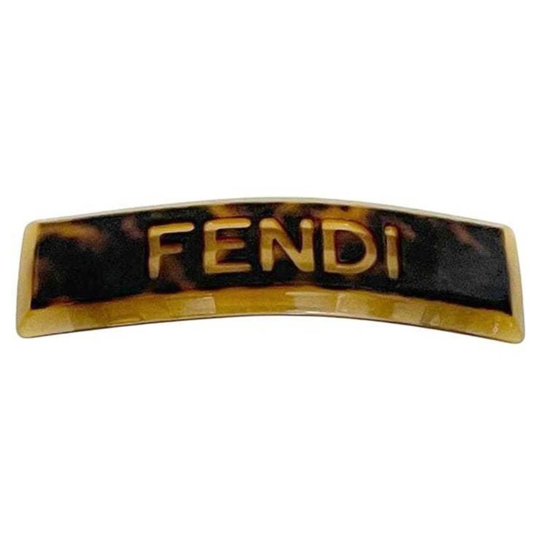 Fendi Hair Barrette, FENDI Plastic, Brown, Women's Clip: --- Catalog ---Category: SizeSize (LxW): 2.5cm x 9cm / 0.98'' x 3.54''Category: DesignType: BarretteColor: BrownGender: WomenCategory: GeneralBrand: Fendi--- Item List ---Section: ConditionRanking: Ra