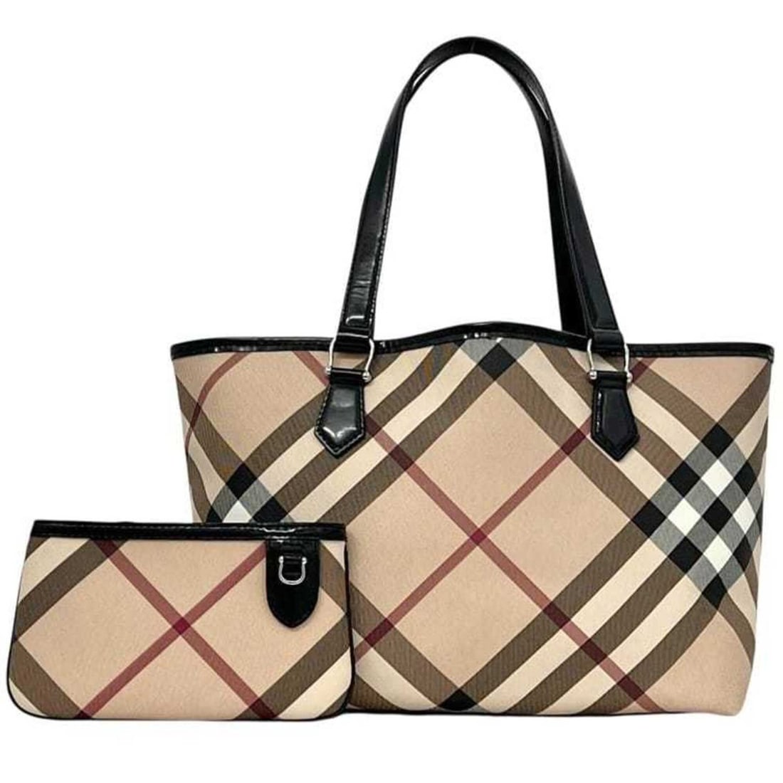 Burberry tote bag, BURBERRY PVC, beige, women's. (1 of 20)