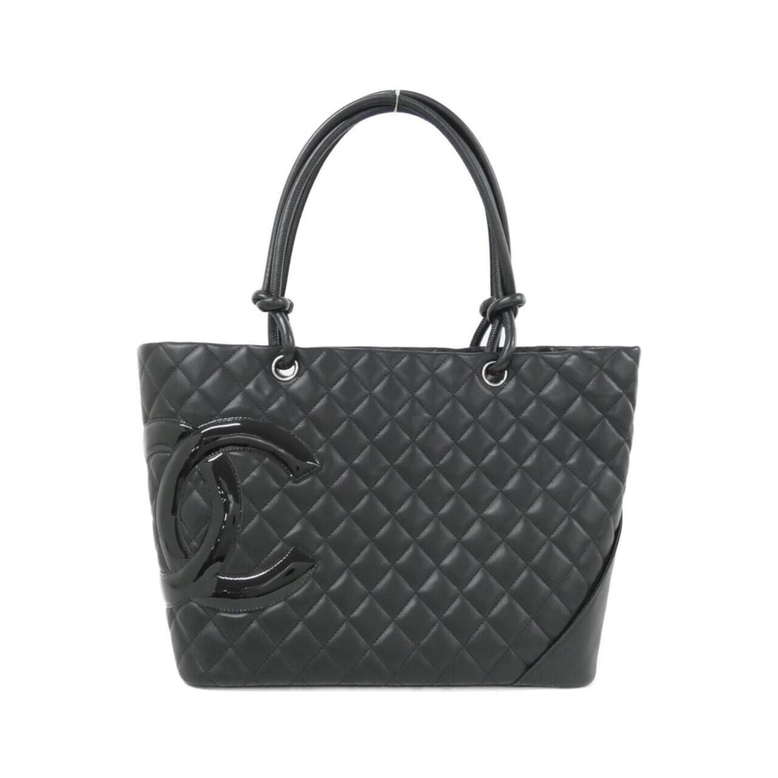 Chanel Cambon Line 25169 Handbag: --- Catalog ---Category: SizeSize (HxWxD): 24cm x 39cm x 14cm / 9.44'' x 15.35'' x 5.51''Category: DesignType: HandbagColor: BlackGender: WomenMaterial: Leather Hardware Color: SilverLeather/Fur