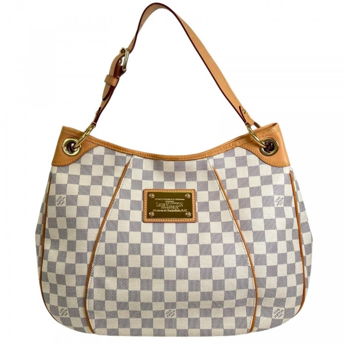 Louis Vuitton Galliera PM Shoulder Bag for Women, N55215, Damier Azur Canvas, White, Gold Hardware: --- Catalog ---Category: SizeSize (HxWxD): 28cm x 38cm x 12cm / 11.02'' x 14.96'' x 4.72''Category: DesignType: Shoulder bagColor: WhiteGender: WomenMaterial: Damier Azur , Canvas Hardware Color: