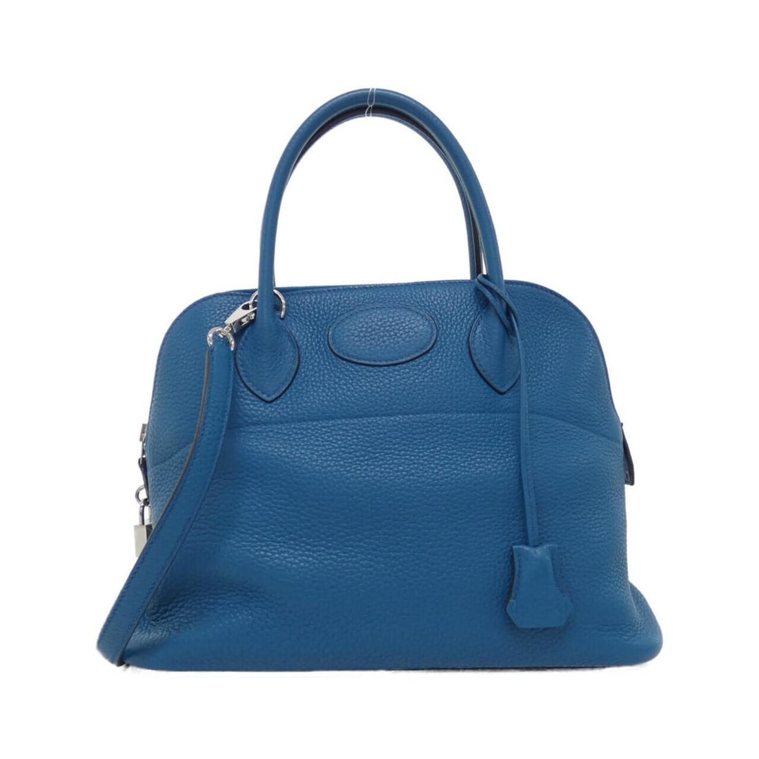 Hermes Bolide 31cm 073419CK Handbag: --- Catalog ---Category: SizeSize (HxWxD): 23cm x 31cm x 12cm / 9.05'' x 12.2'' x 4.72''Category: DesignType: HandbagColor: BlueGender: WomenMaterial: Taurillon clemence leather Hardware Color: Silver