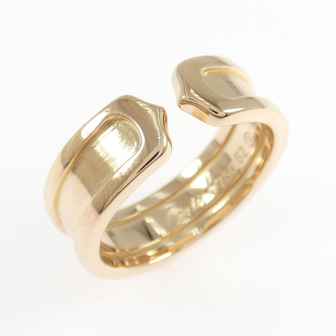 Cartier C2 Small Ring: --- Catalog ---Category: SizeUS Size: 6.5Brand Size: 52Category: DesignType: Band ringGender: WomenMaterial: Pink gold (18K)Category: GeneralBrand: Cartier--- Item List ---Section: ConditionRanking: R