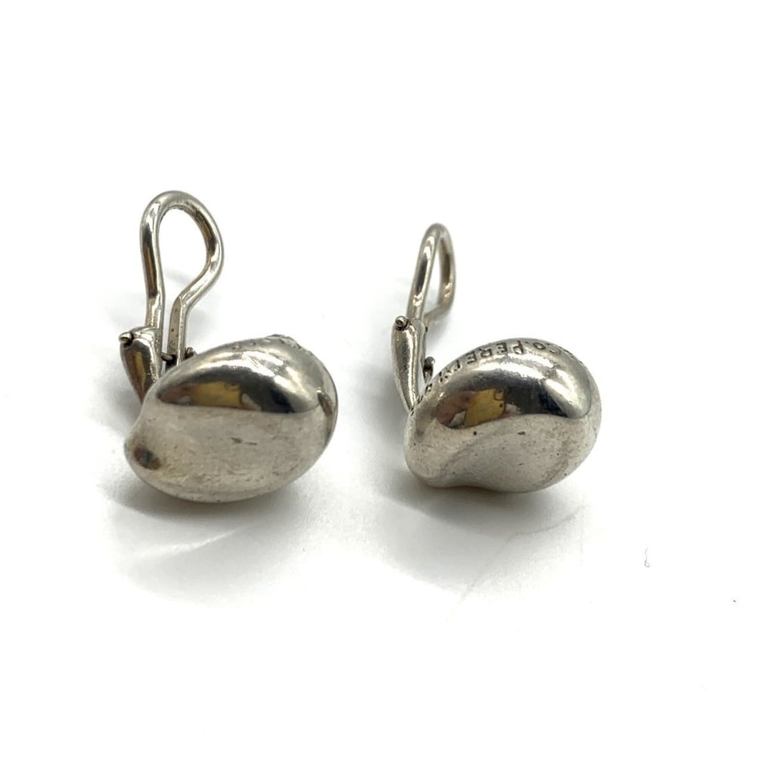 Tiffany & Co. Elsa Peretti Nugget Earrings (Silver, Ag925)