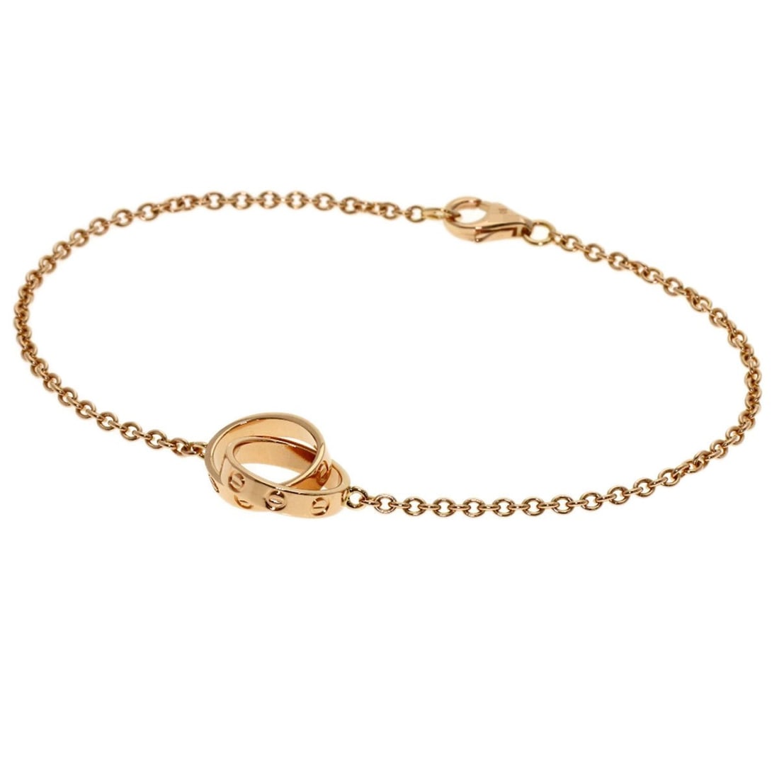 Cartier Baby Love Bracelet 18K Pink Gold Women's CARTIER: --- Catalog ---Category: SizeLength: 18cm / 7.08''Category: DesignType: Charm braceletGender: WomenMaterial: Pink gold (18K)Category: GeneralBrand: Cartier--- Item List ---Section: ConditionRanking: R
