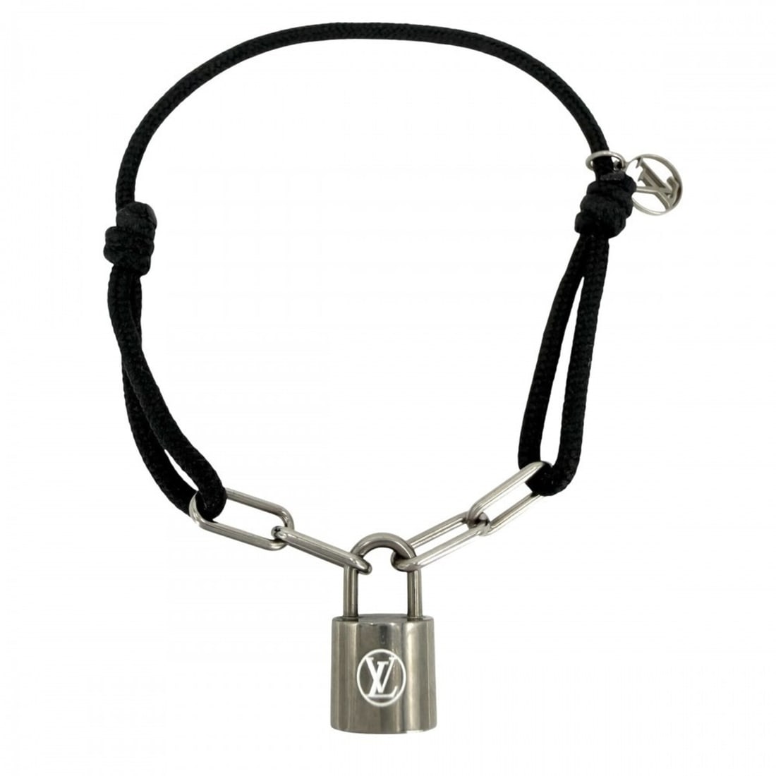 Louis Vuitton Men's Bracelet, Braslet Lockit Doudou, Accessory, LOUIS VUITTON Q95864, Black/Silver,: --- Catalog ---Category: SizeLength: 19cm / 7.48''Category: DesignType: Charm braceletColor: Black, SilverGender: MenCategory: GeneralMPN: Q95864Brand: Louis Vuitton--- Item List ---Section: Condition