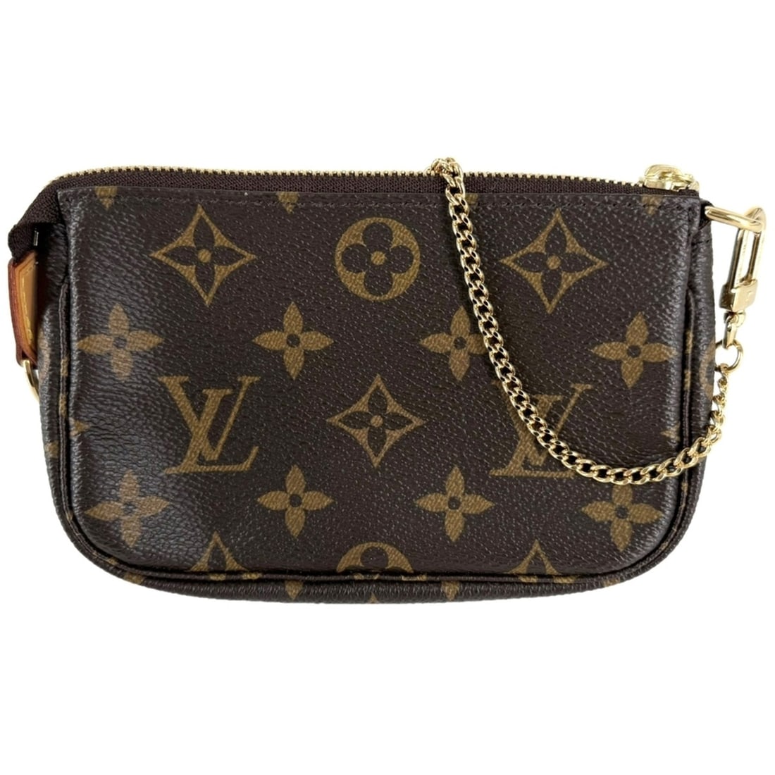 Louis Vuitton Mini Pochette Accessoires handbag for women, accessory pouch, M58009, Monogram canvas, (1 of 11)