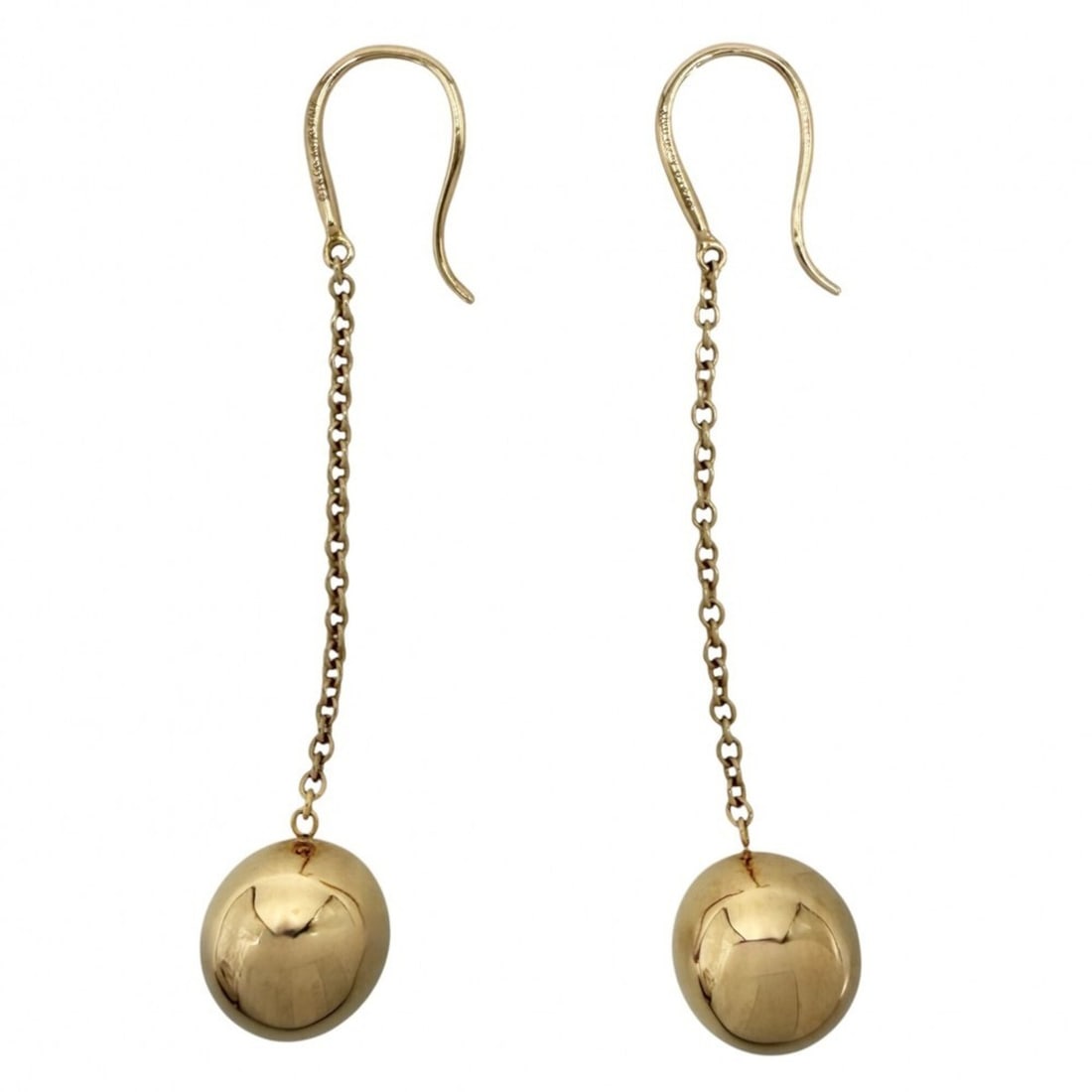 Tiffany & Co. Women's Hardware Ball Earrings, Au750 18K Pink Gold, Approx. 4.5g: --- Catalog ---Category: SizeSize (HxWxD): 5.20mm x 0.90mm / 0.20'' x 0.04''Category: DesignColor: Pink, WhiteGender: WomenMaterial: Pink goldCategory: GeneralBrand: Tiffany--- Item List ---Section: C
