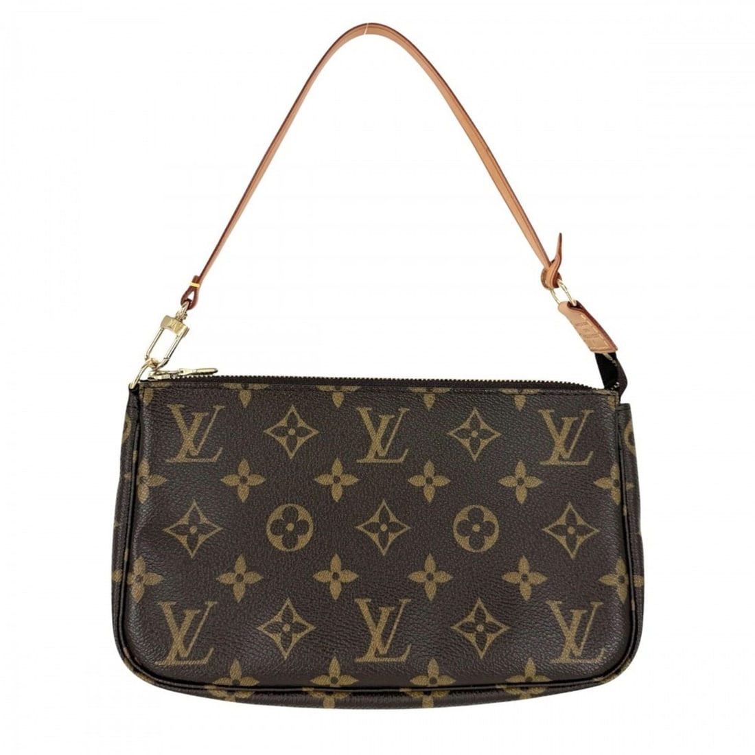 Louis Vuitton handbag for women, Pochette Accessoires, LOUIS VUITTON M51980, Monogram canvas, brown, (1 of 11)